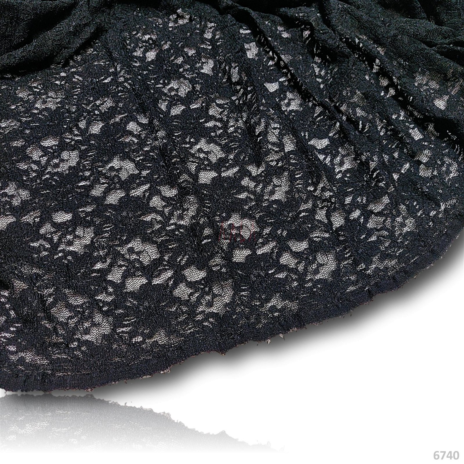 Lace Net Nylon 58-Inches BLACK Per-Metre #6740
