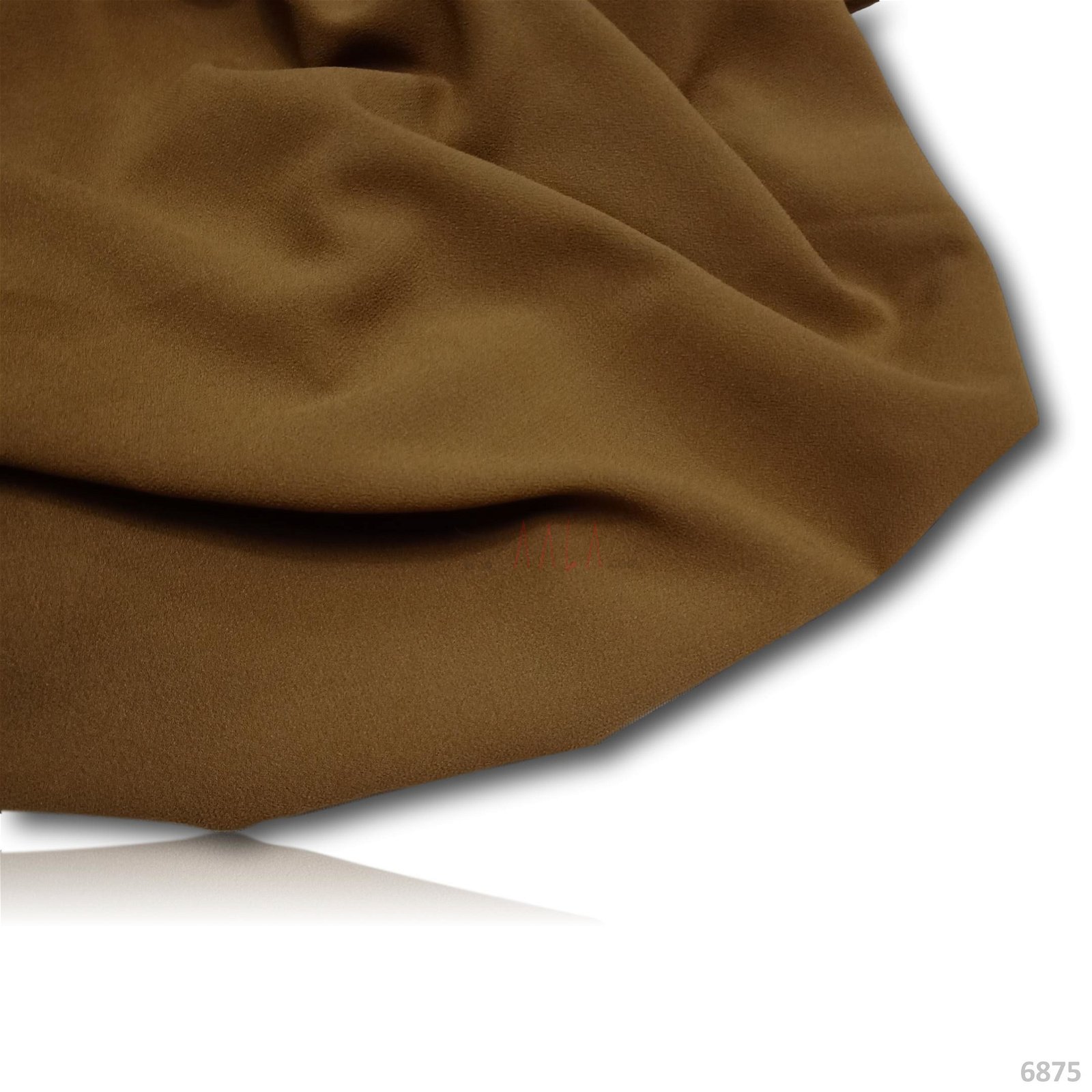 Double Double-Georgette Poly-ester 44-Inches BROWN Per-Metre #6875
