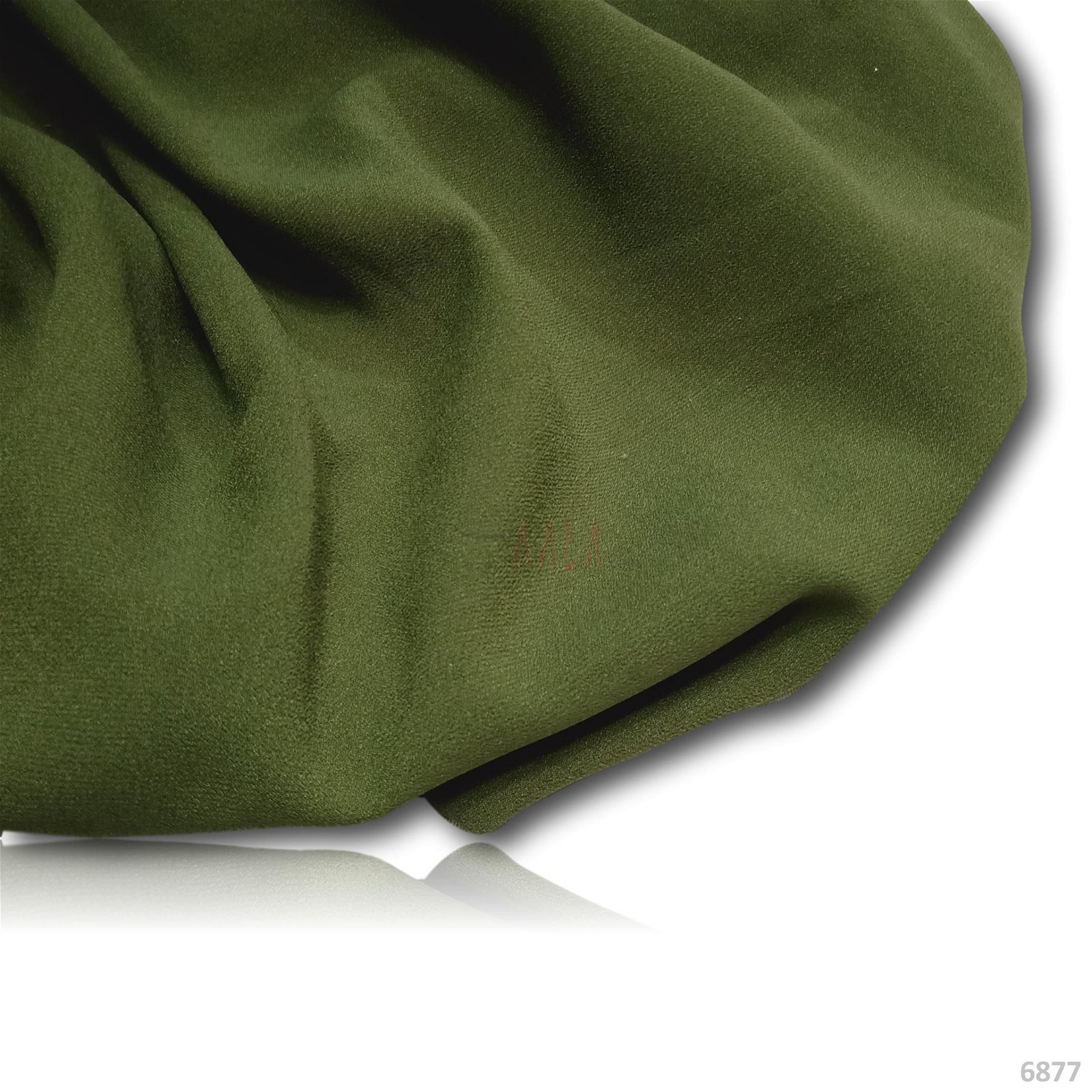 Double Double-Georgette Poly-ester 44-Inches GREEN Per-Metre #6877