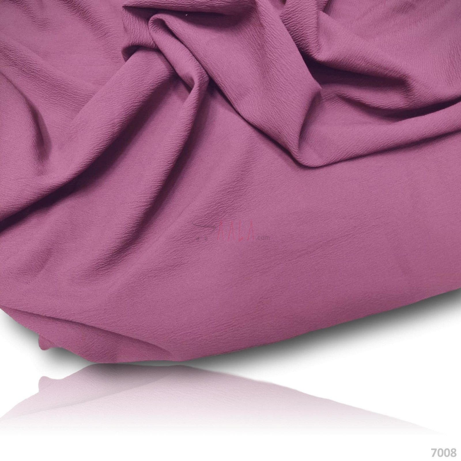 Stretch Double-Georgette Poly-ester 58-Inches PINK Per-Metre #7008