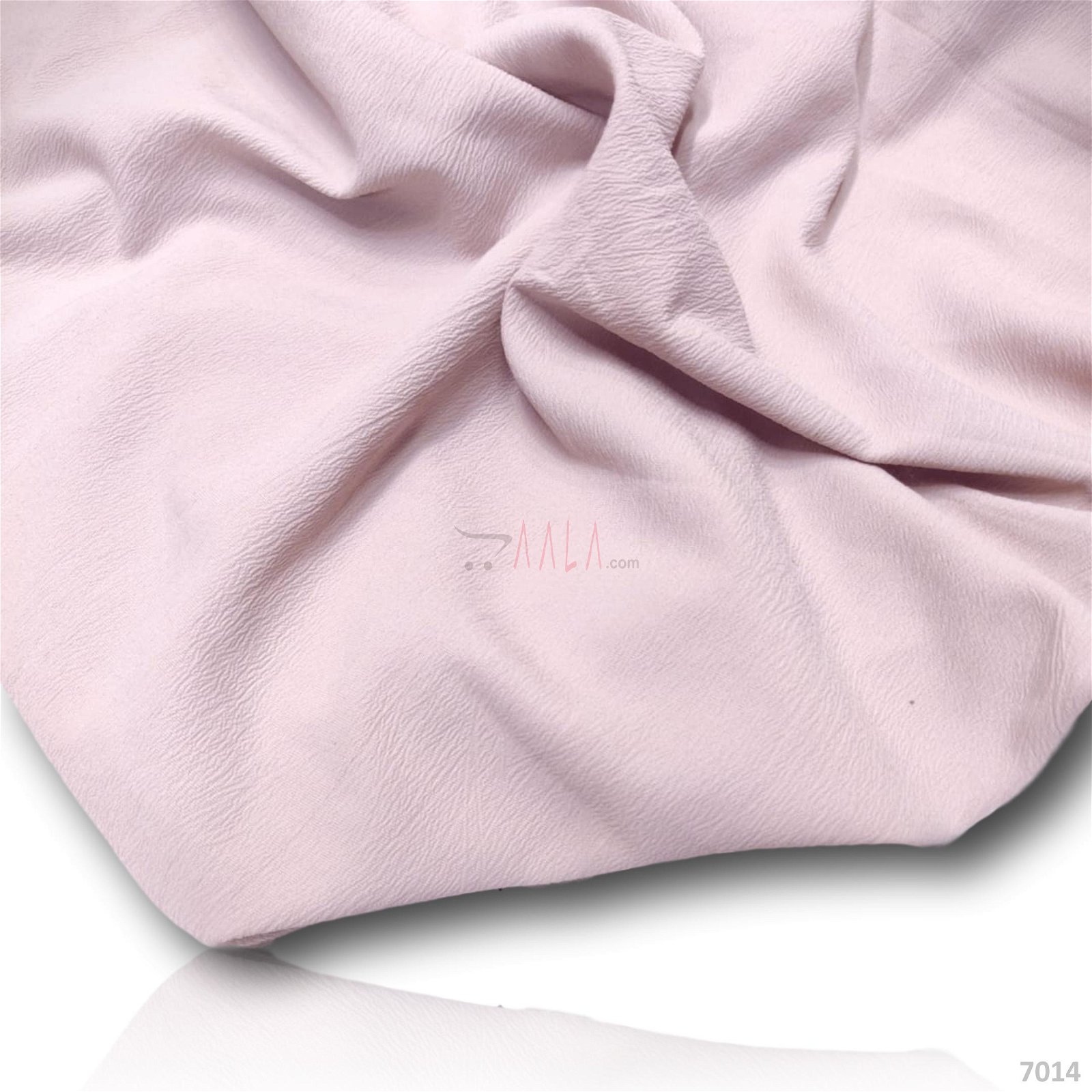 Stretch Double-Georgette Poly-ester 58-Inches PINK Per-Metre #7014