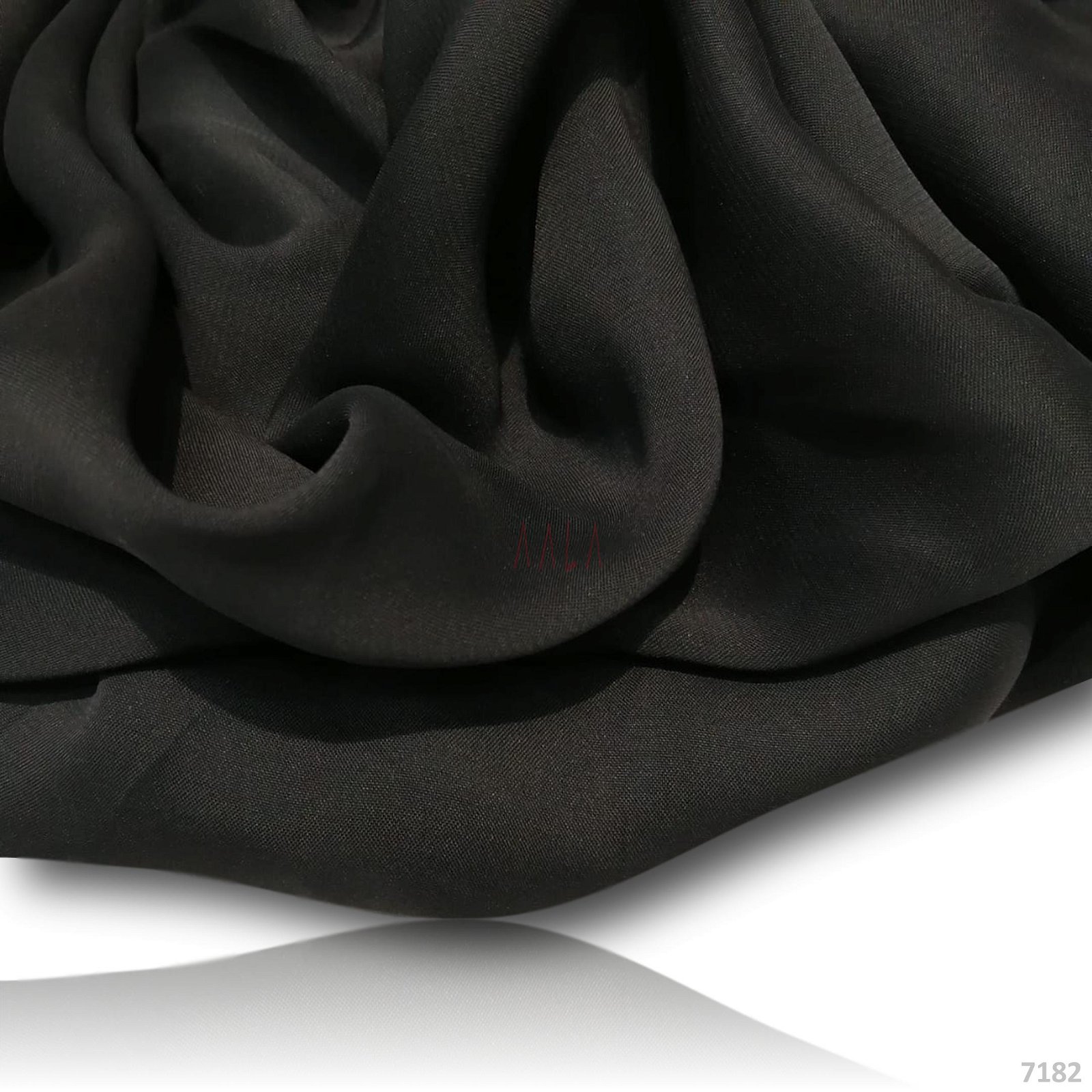 Choco Silk Poly-ester 44-Inches BLACK Per-Metre #7182
