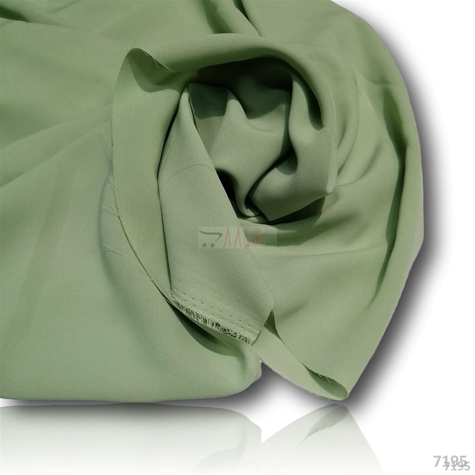 Daneen Double-Georgette Poly-ester 44-Inches GREEN Per-Metre #7195
