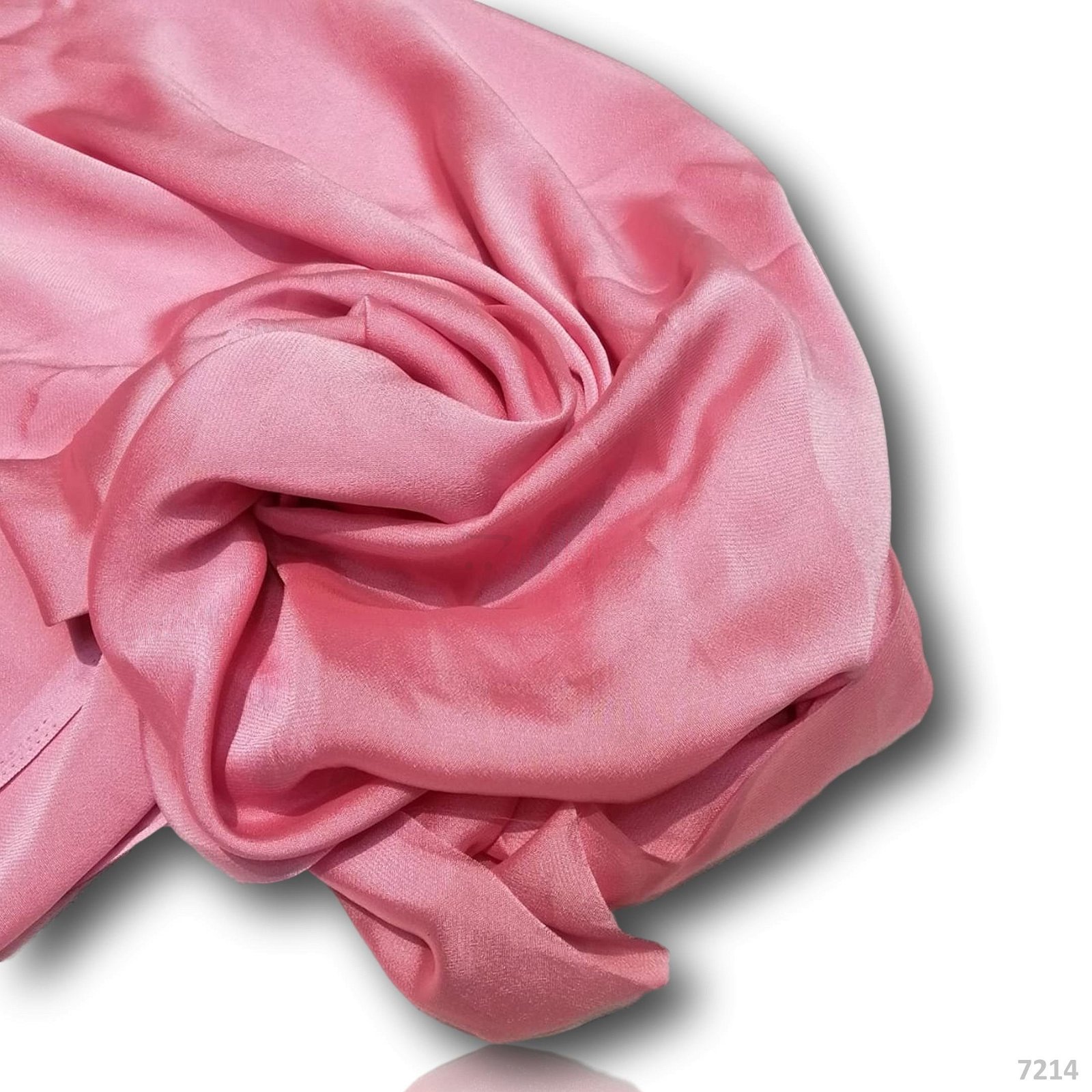 Choco Silk Poly-ester 44-Inches PINK Per-Metre #7214