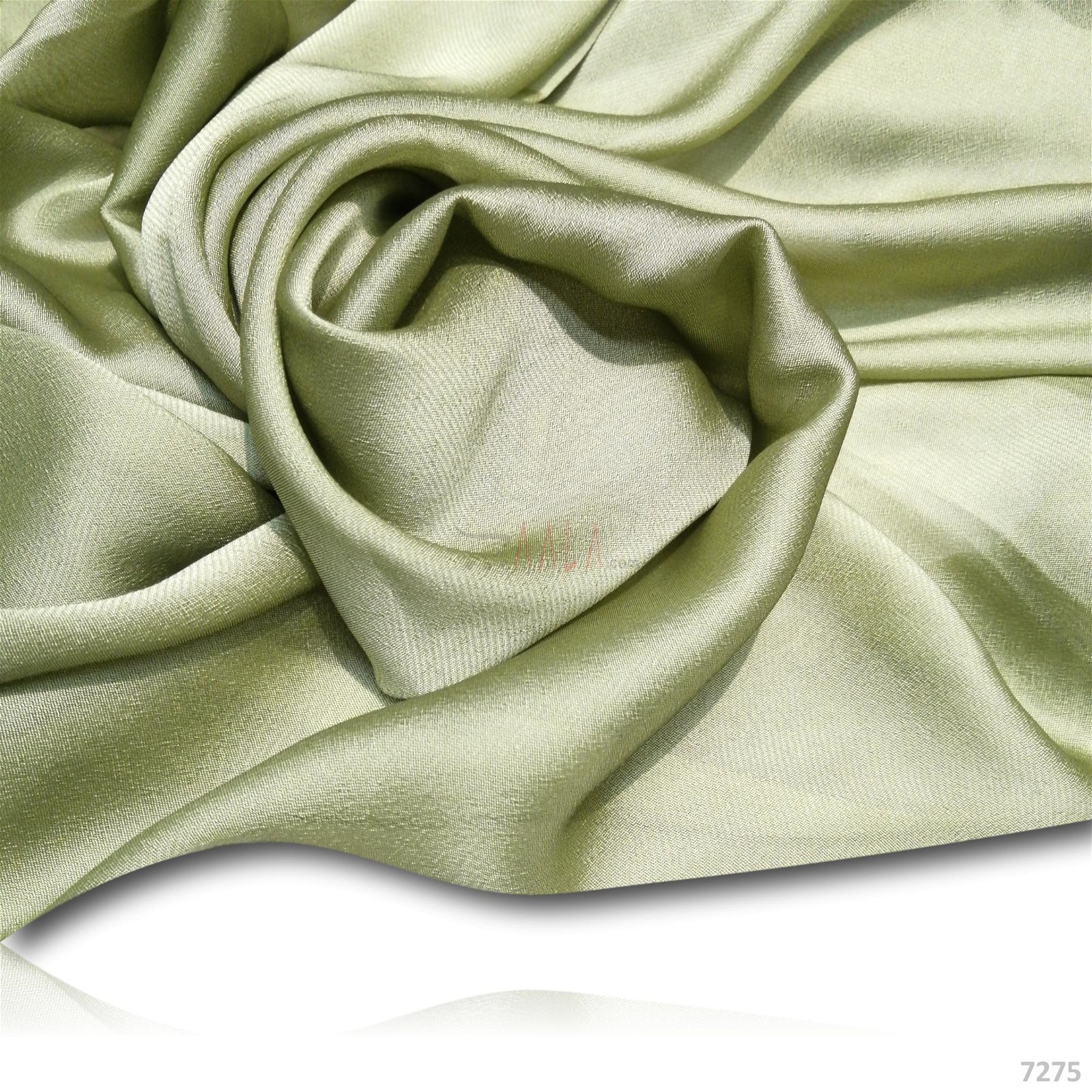 Choco Silk Poly-ester 44-Inches GREEN Per-Metre #7275
