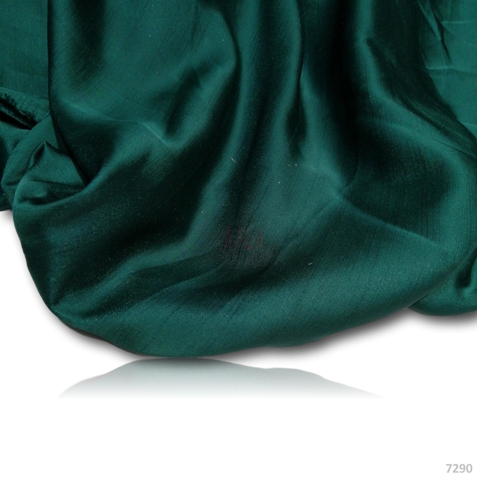 Crunchy Silk Poly-ester 44-Inches GREEN Per-Metre #7290