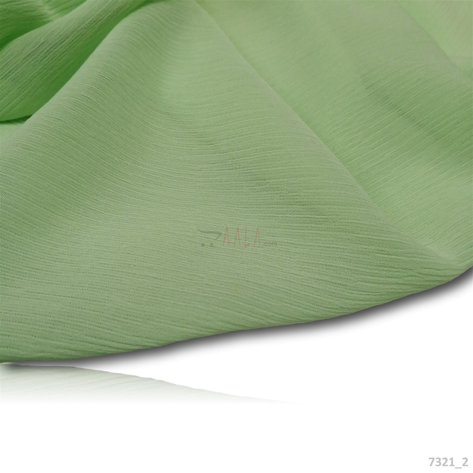 Wrinkle Chiffon Poly-ester 58-Inches GREEN Per-Metre #7321