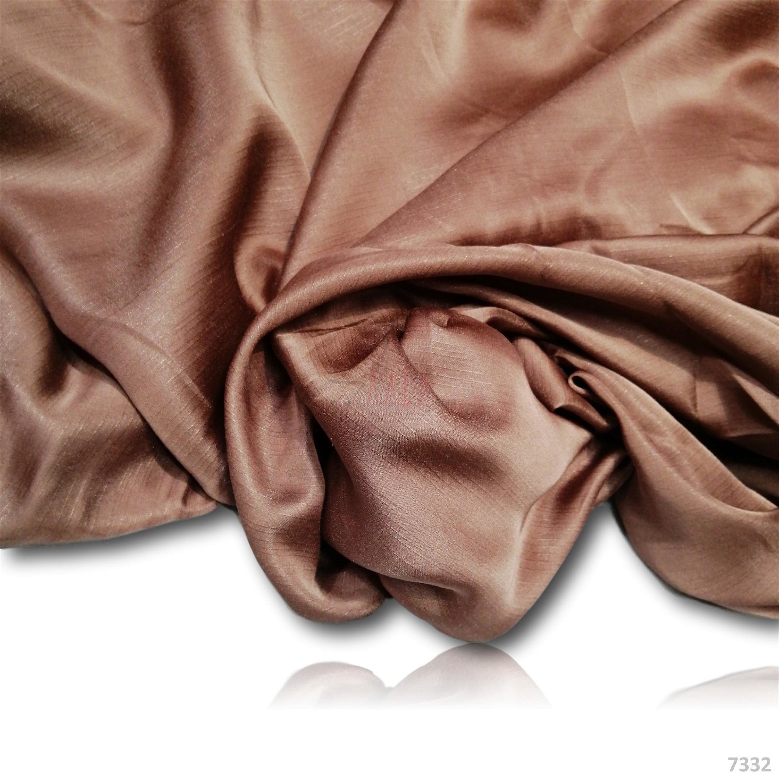 Crunchy Silk Poly-ester 44-Inches BROWN Per-Metre #7332