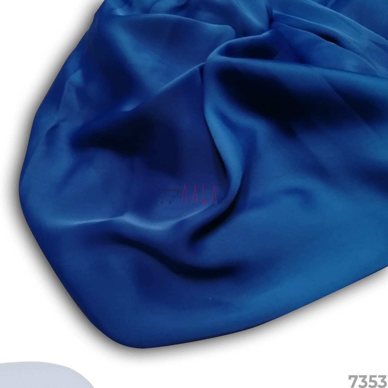 Nutella Silk Poly-ester 44-Inches BLUE Per-Metre #7353