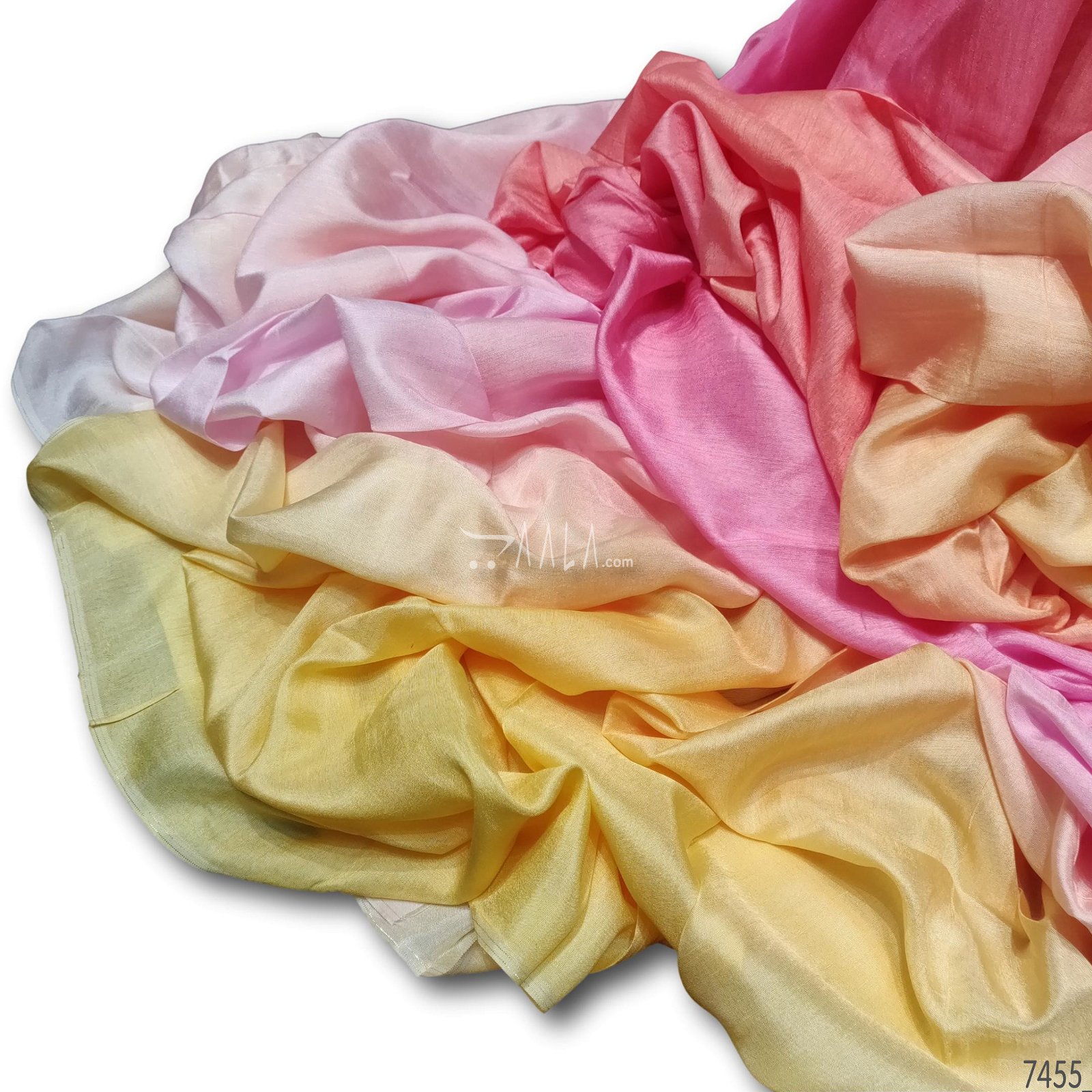 4D-Shaded Raw-Silk Viscose 44-Inches ASSORTED Per-Metre #7455