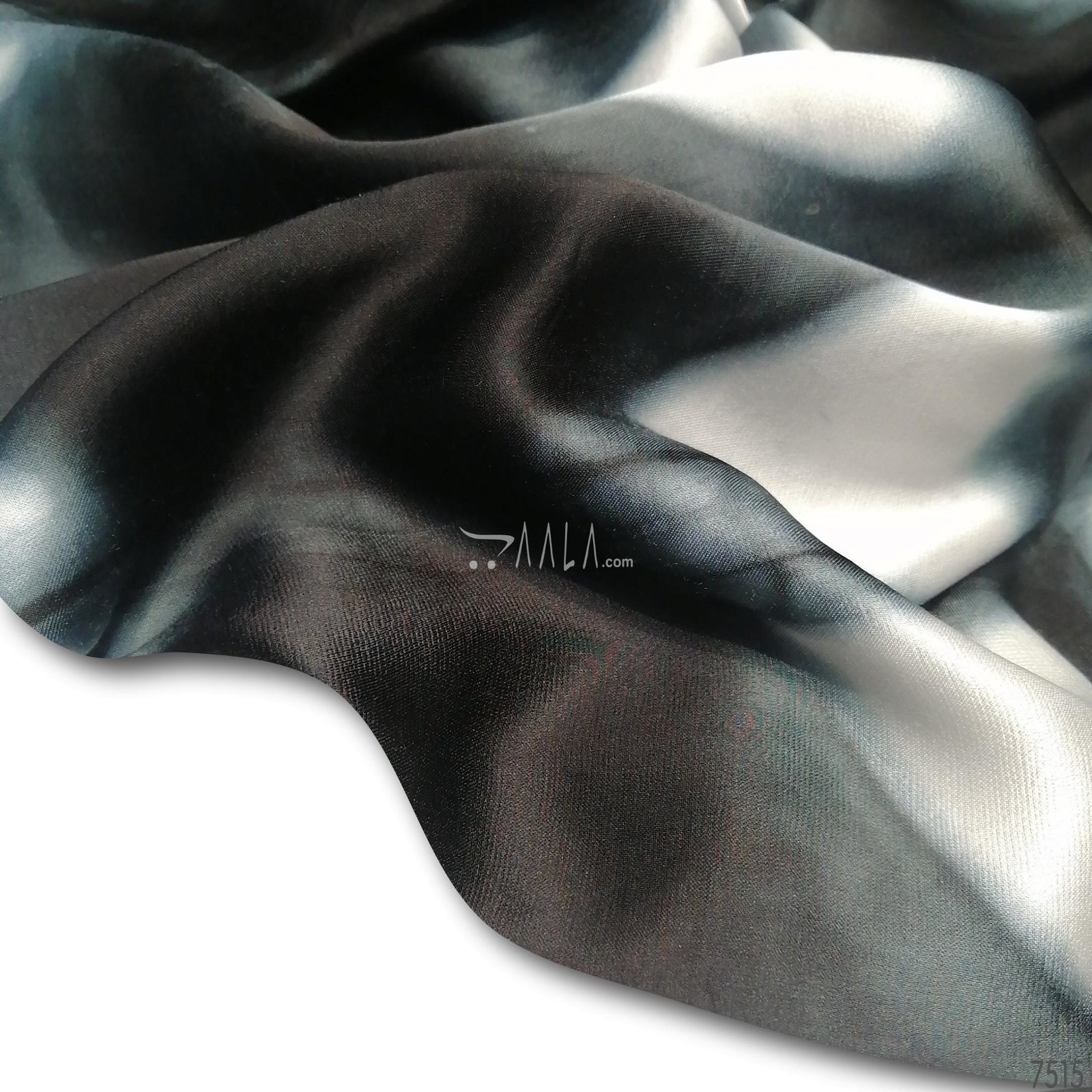 Hand-Block-Dyed Modal-Satin Viscose 44-Inches DYEABLE Per-Metre #7515