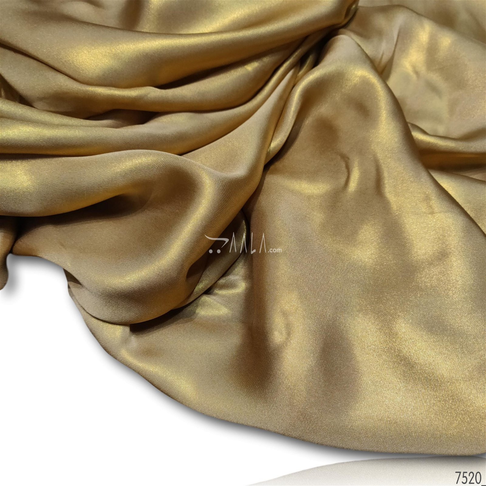 Shimmer Satin-Georgette Poly-ester 44-Inches GOLD Per-Metre #7520