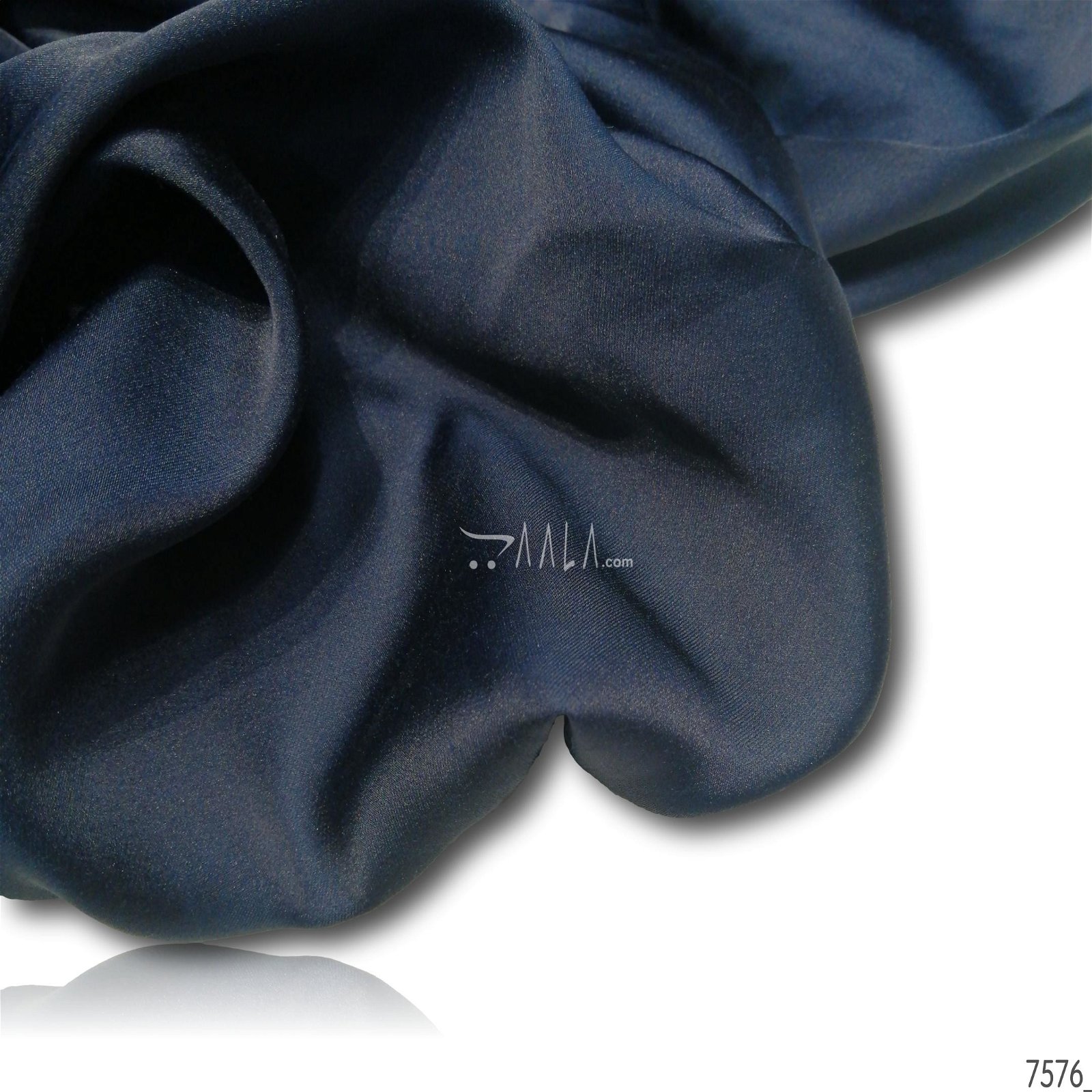 Reflect Silk Poly-ester 44-Inches BLUE Per-Metre #7576