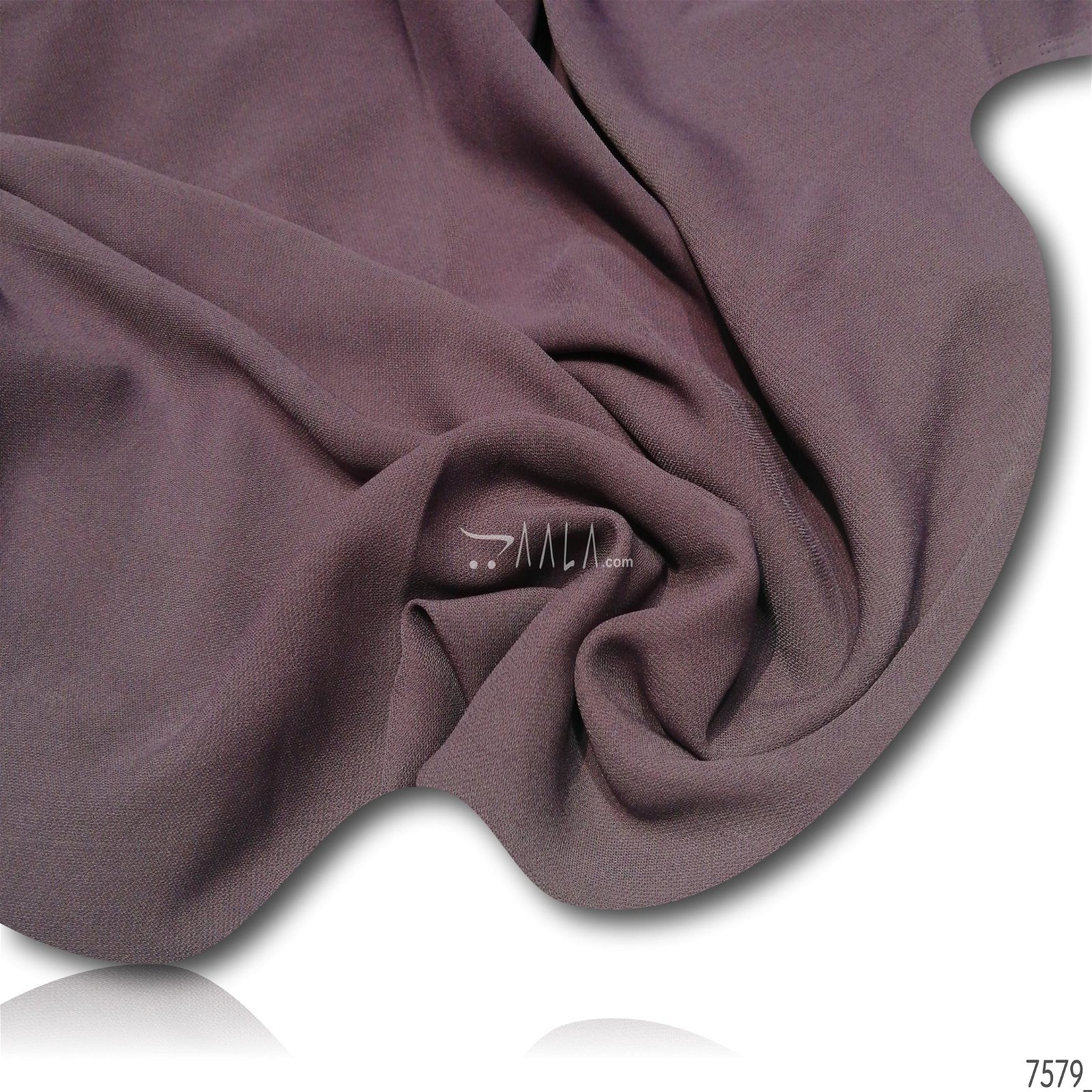 Moscow Double-Georgette Poly-ester 58-Inches WINE Per-Metre #7579