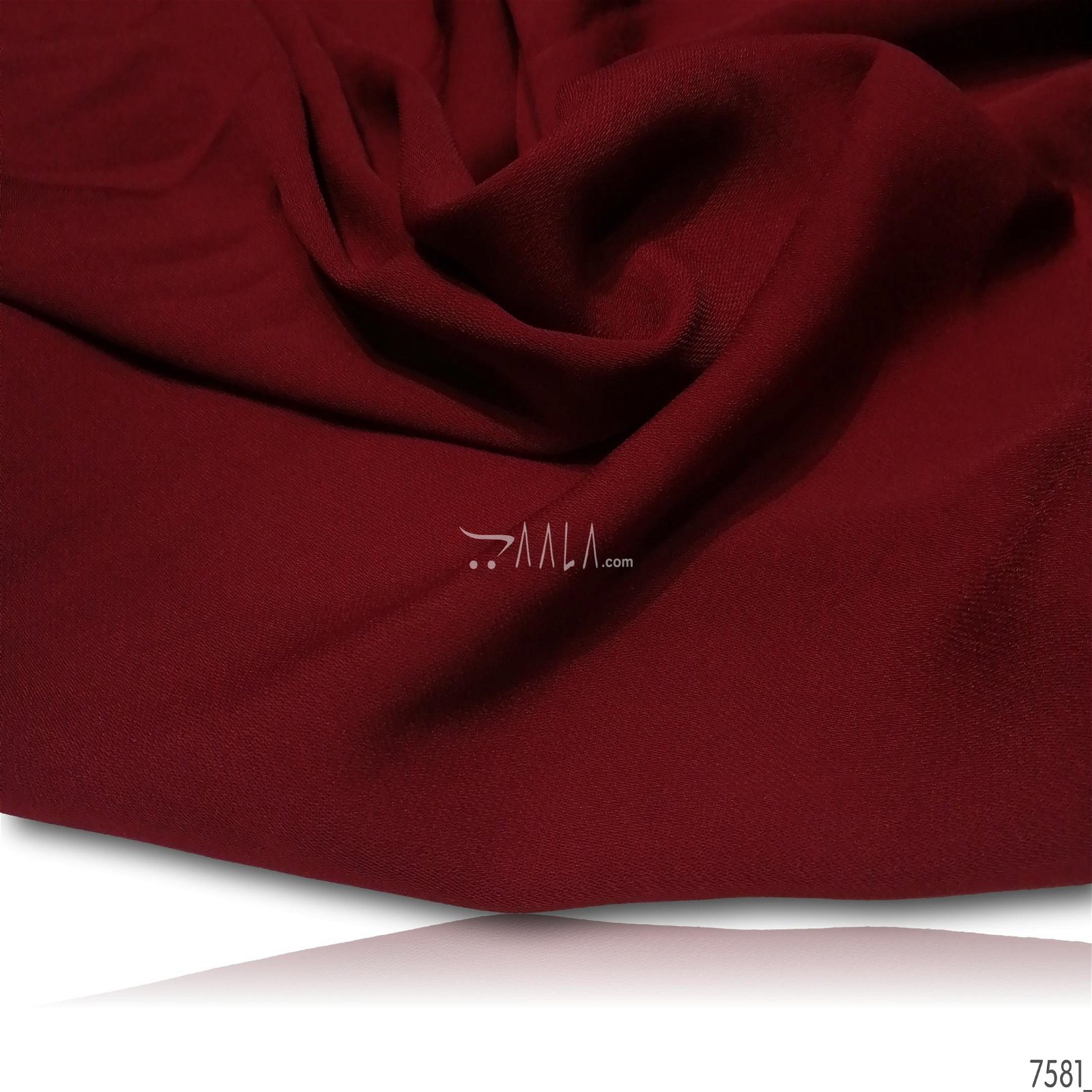 Moscow Double-Georgette Poly-ester 58-Inches MAROON Per-Metre #7581