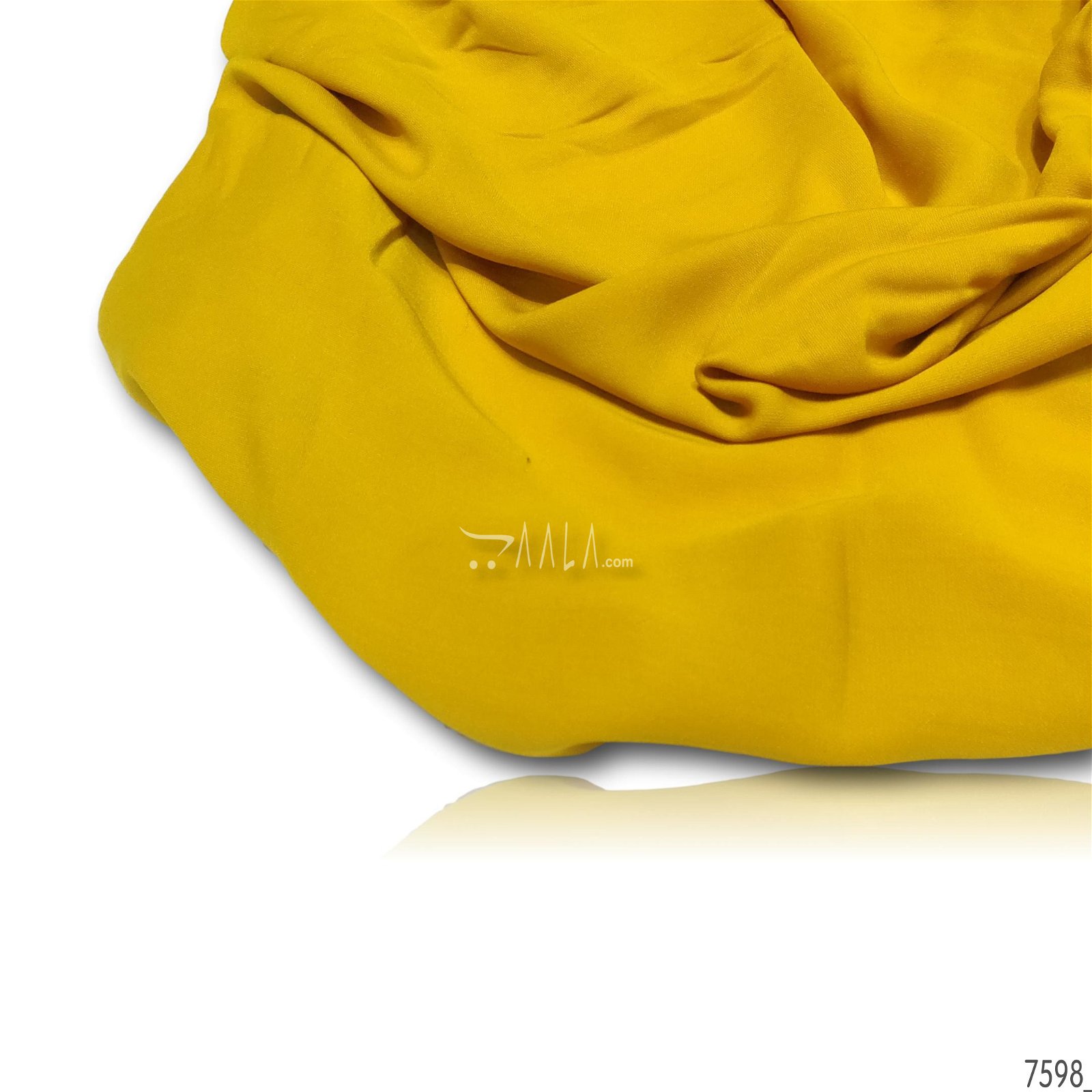 Moscow Double-Georgette Poly-ester 58-Inches YELLOW Per-Metre #7598