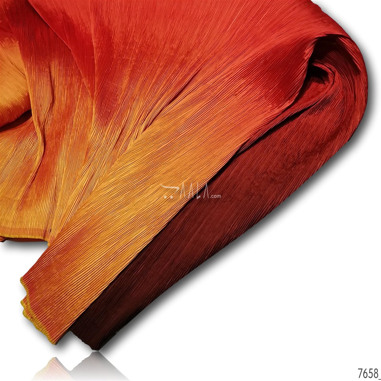 Pleated-Ombre Silk Poly-ester 58-Inches ASSORTED Per-Metre #7658