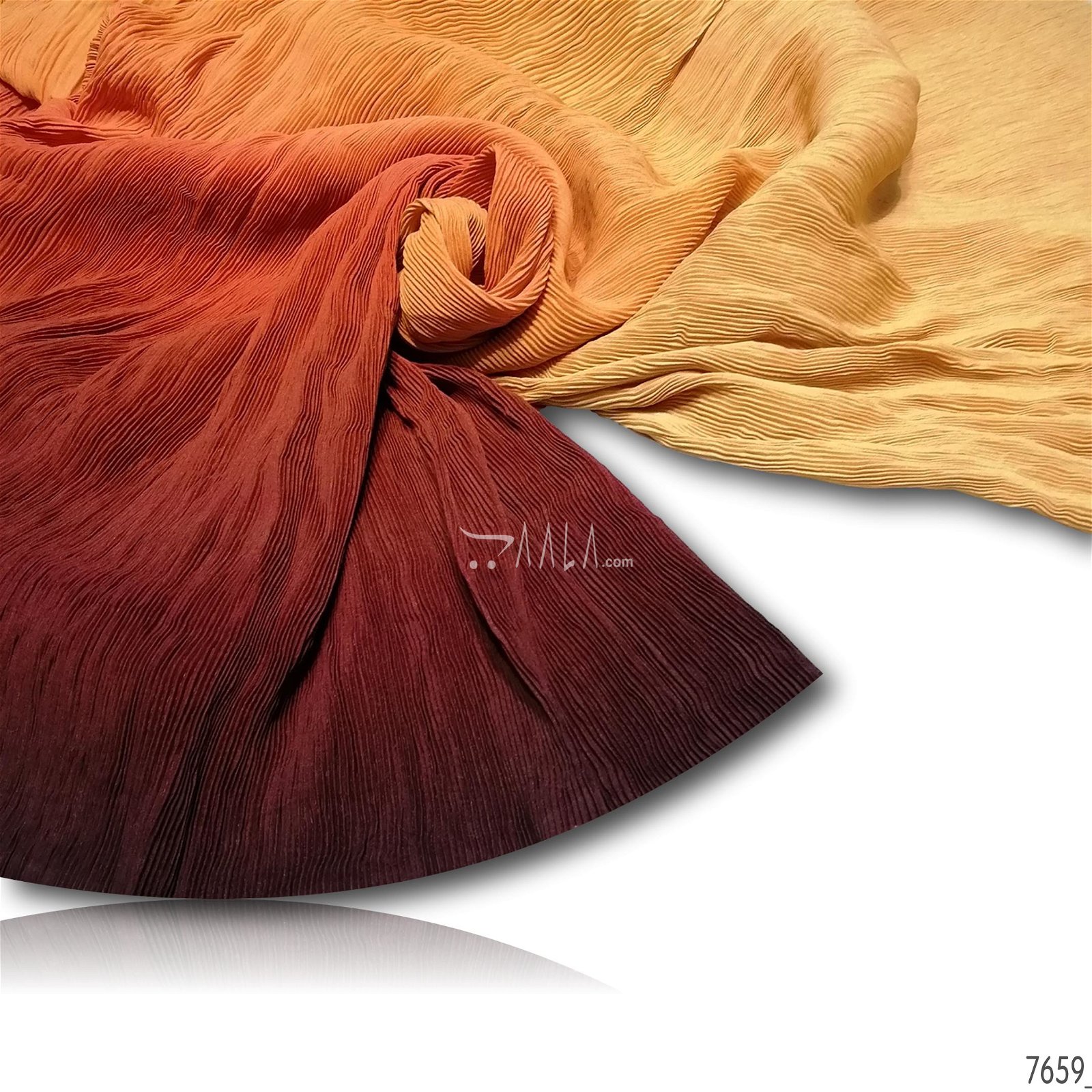 Pleated-Ombre Double-Georgette Poly-ester 58-Inches ASSORTED Per-Metre #7659