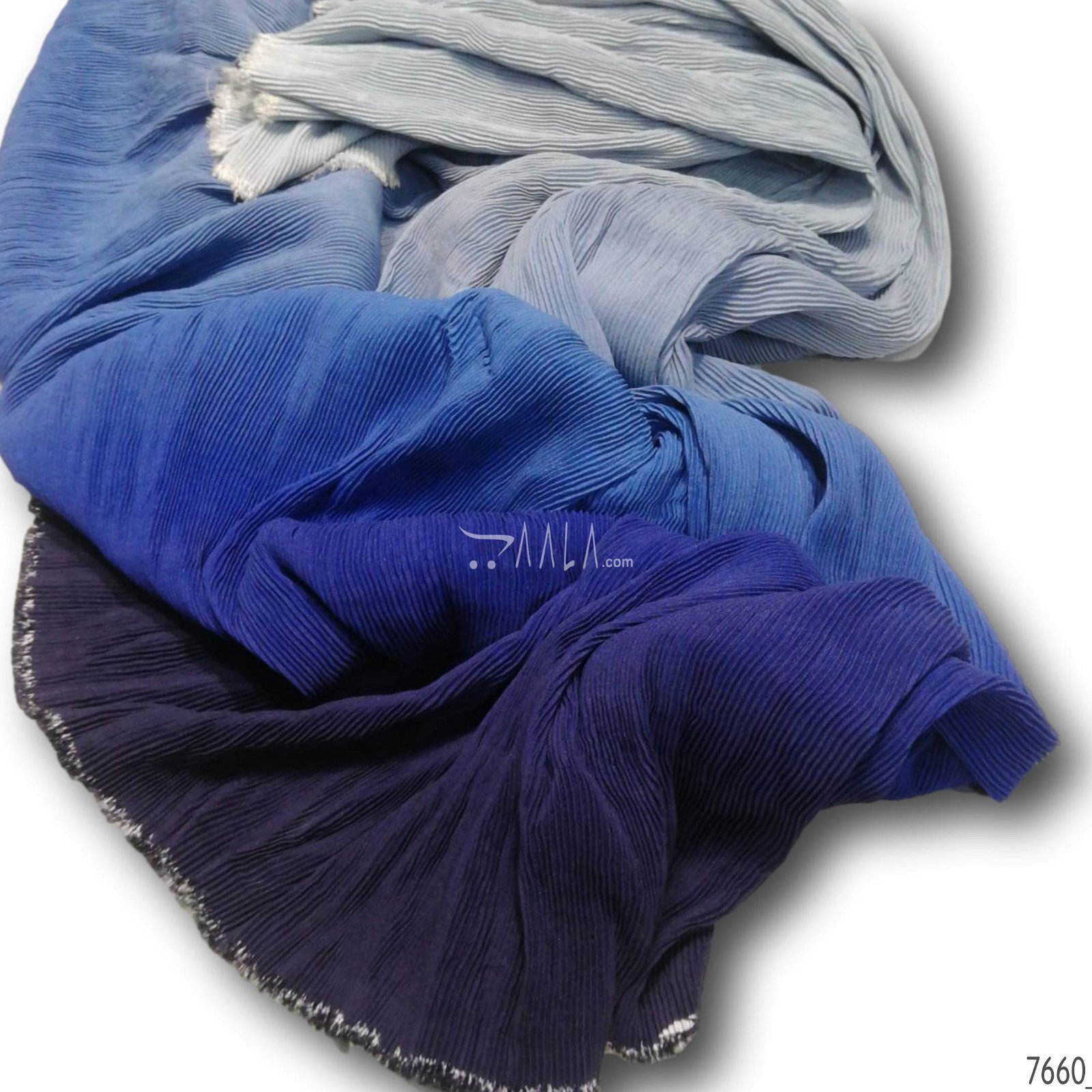 Pleated-Ombre Double-Georgette Poly-ester 58-Inches ASSORTED Per-Metre #7660