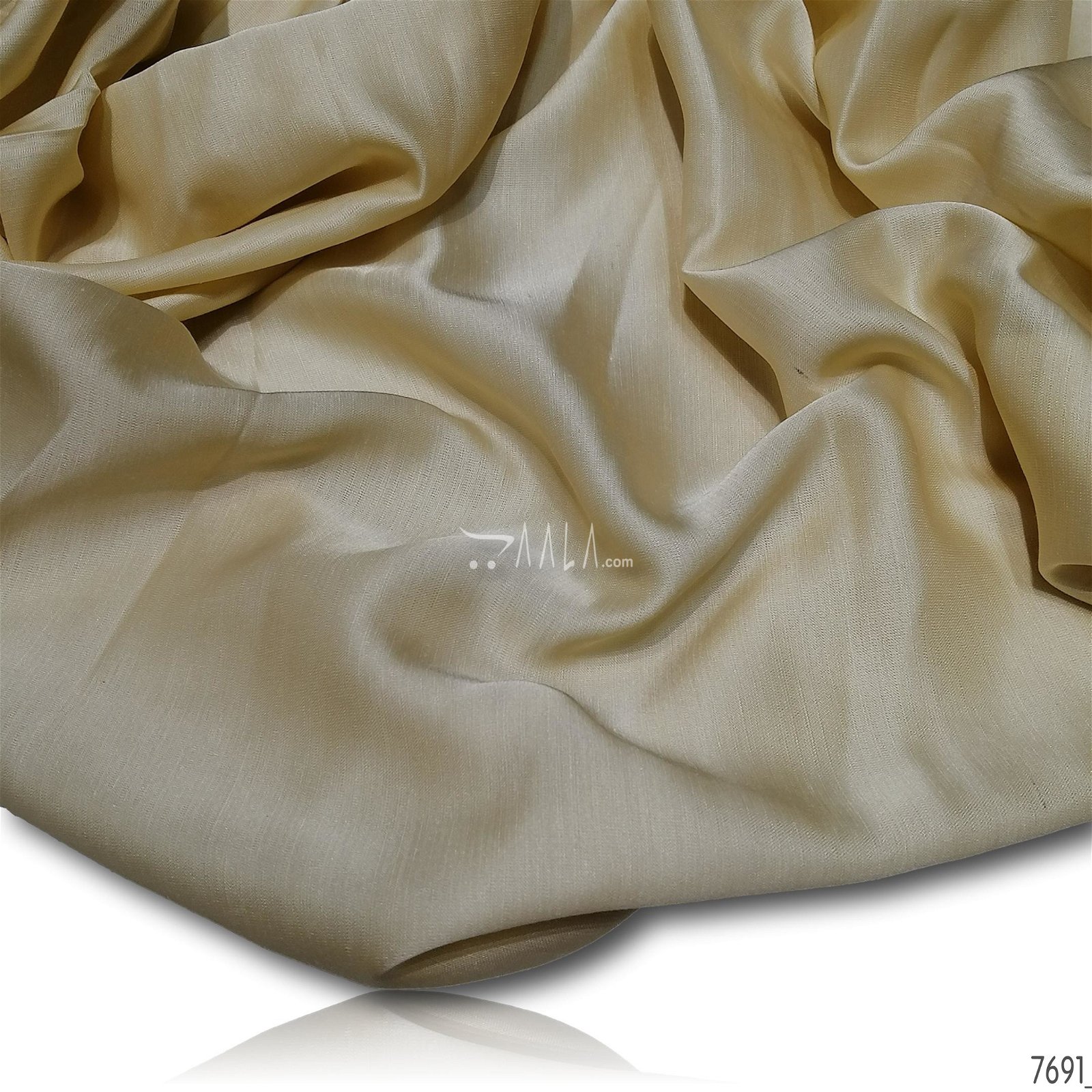 Bournville Silk Poly-ester 44-Inches BIEGE Per-Metre #7691
