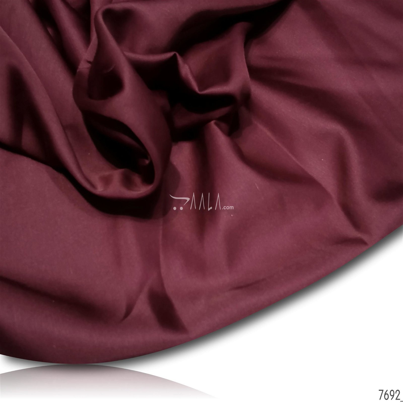 Bournville Silk Poly-ester 44-Inches WINE Per-Metre #7692