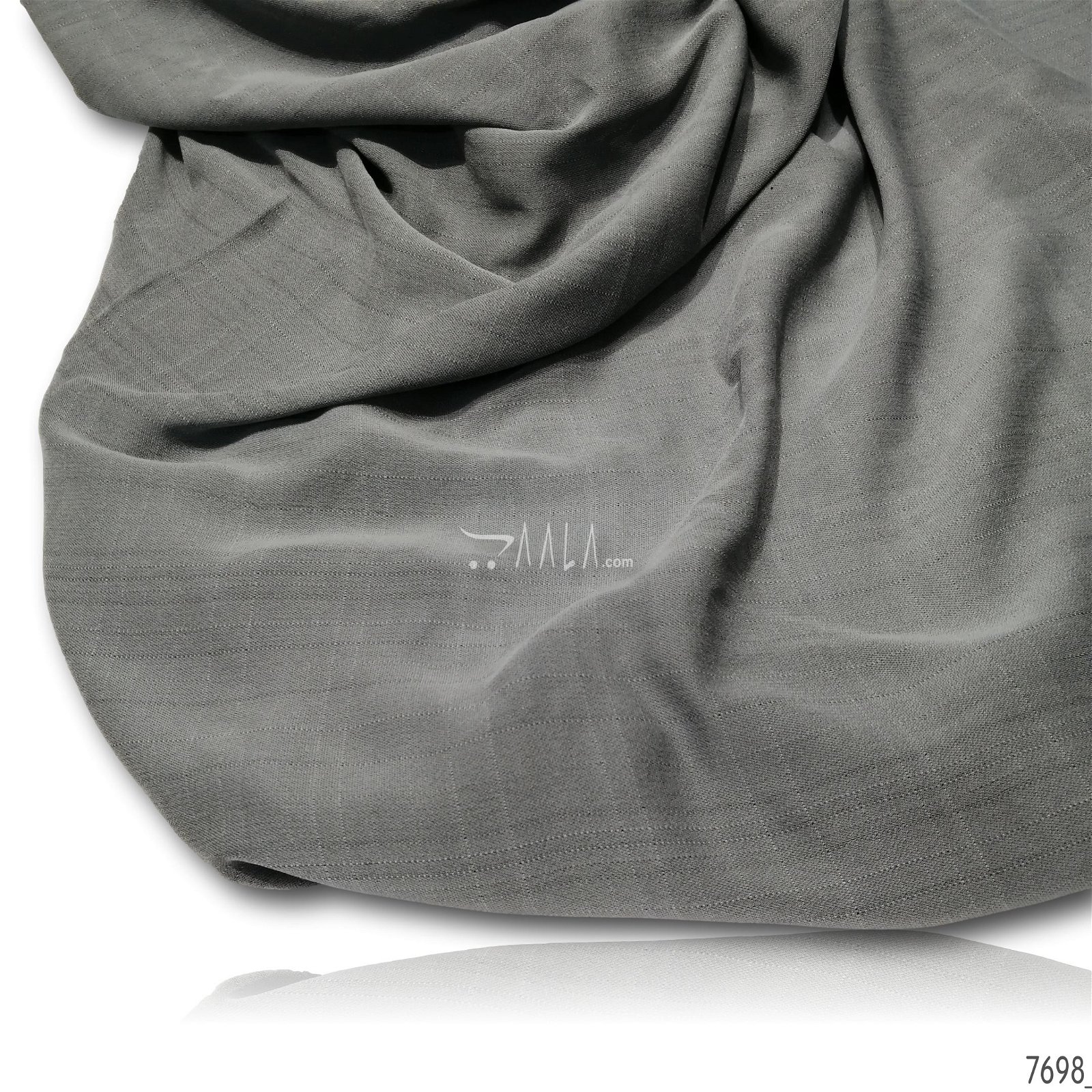 Camel Double-Georgette Poly-ester 58-Inches GREY Per-Metre #7698