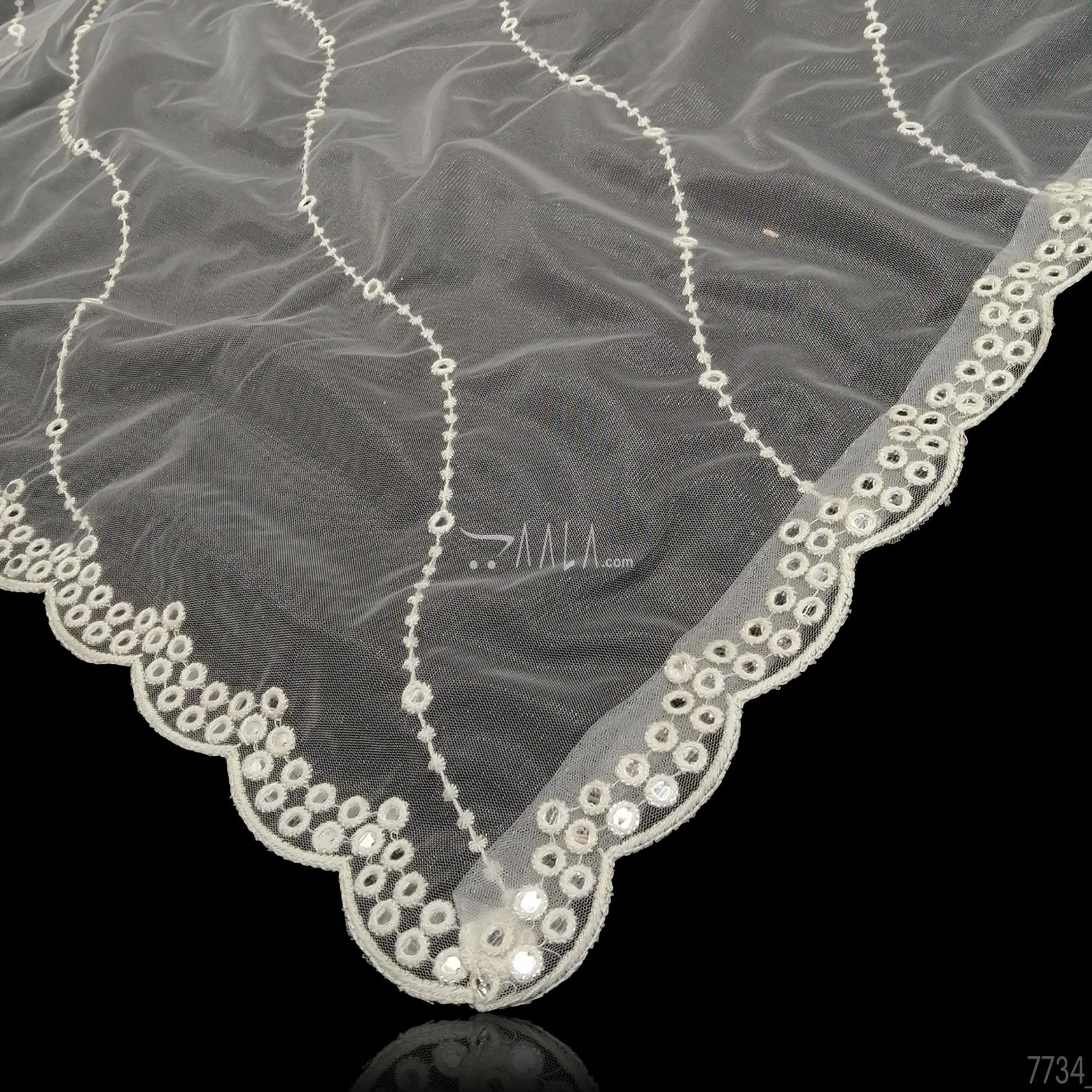 Designer Net Nylon 38-Inches DYEABLE 2.25-Metres 