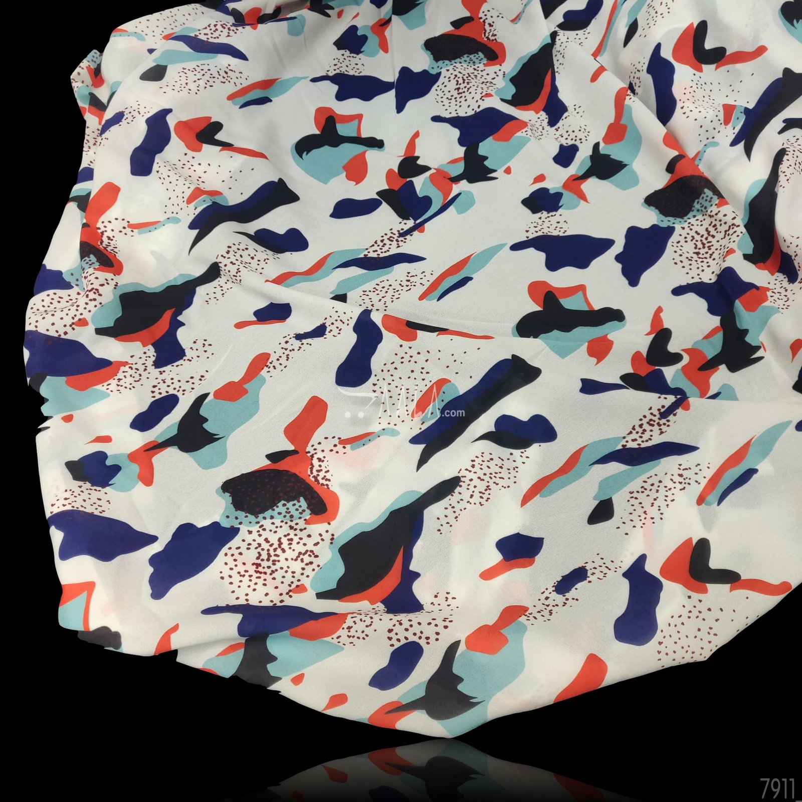 Digital-Print Mossy-Georgette Blend 44-Inches PRINTED Per-Metre