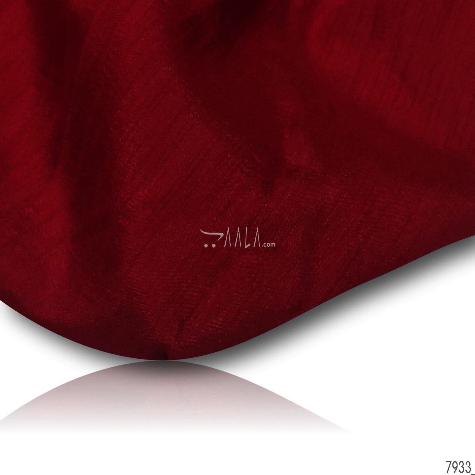Brownie Silk Poly-ester 44-Inches RED Per-Metre #7933