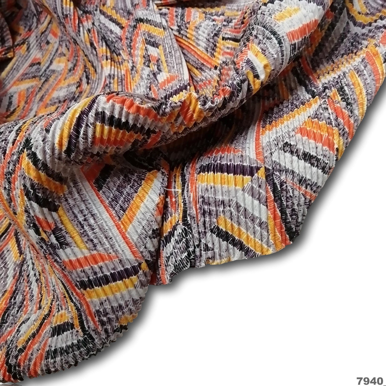 Pleated Moss-Crepe Blend 44-Inches PRINTED Per-Metre 