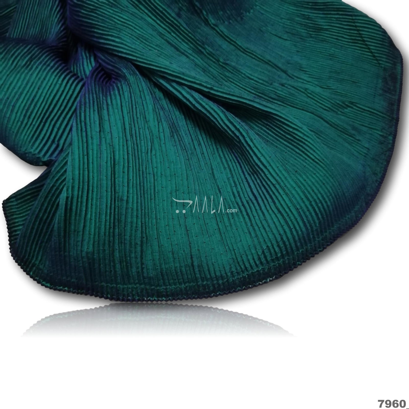 Pleated Foil-Satin Blend 44-Inches PRINTED Per-Metre 