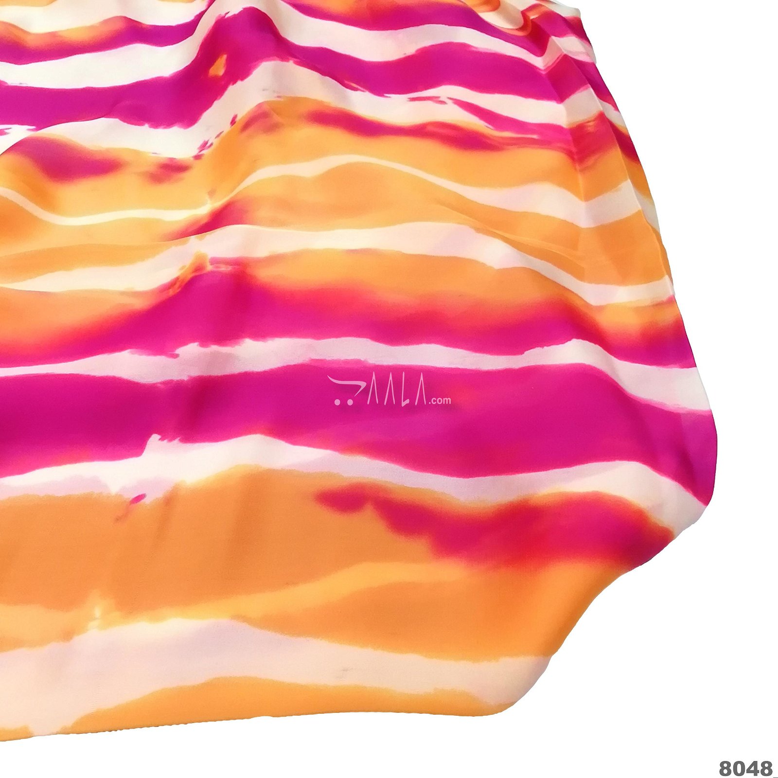 Tie-Dye Silk Poly-ester 44-Inches ASSORTED Per-Metre #8048