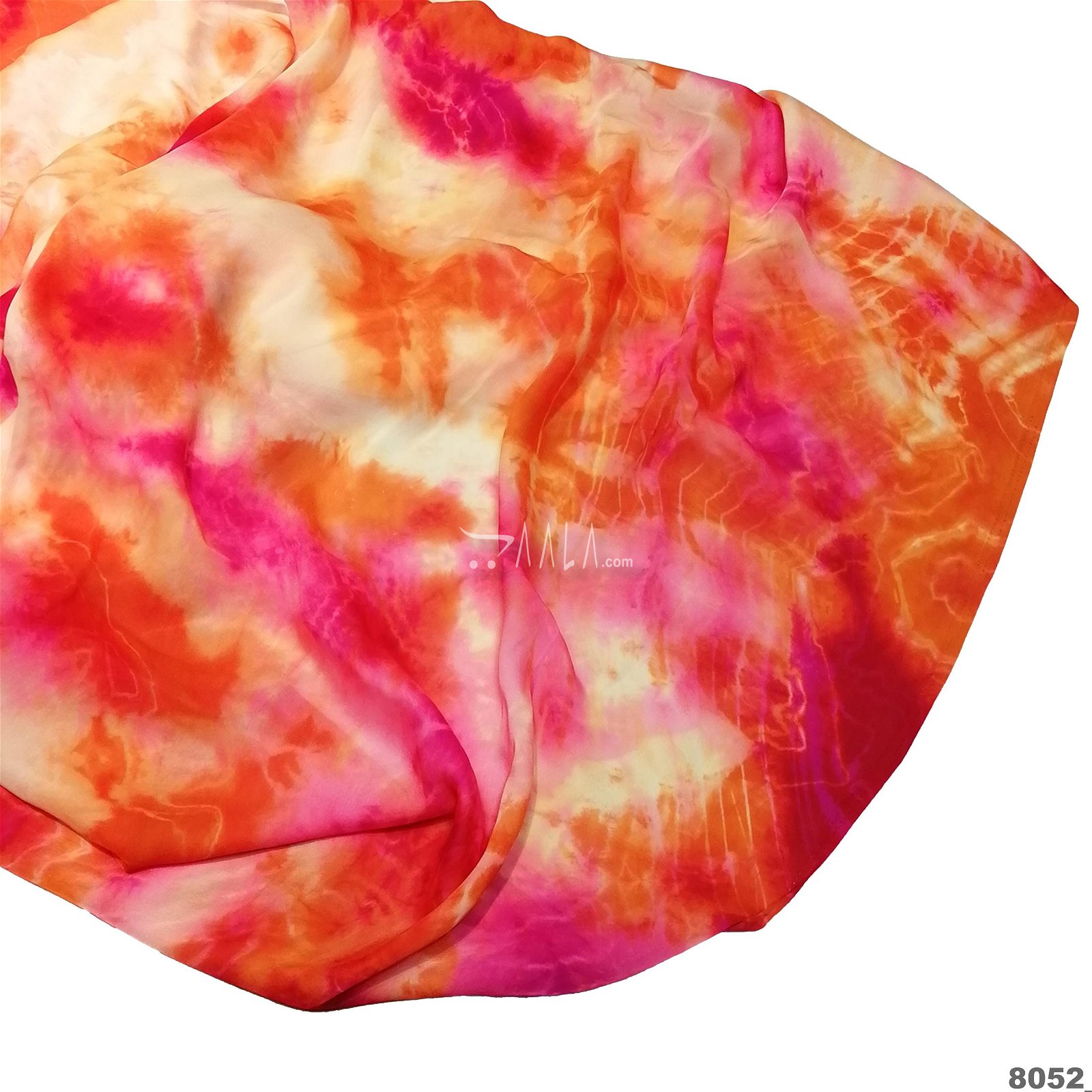 Tie-Dye Silk Poly-ester 44-Inches ASSORTED Per-Metre #8052