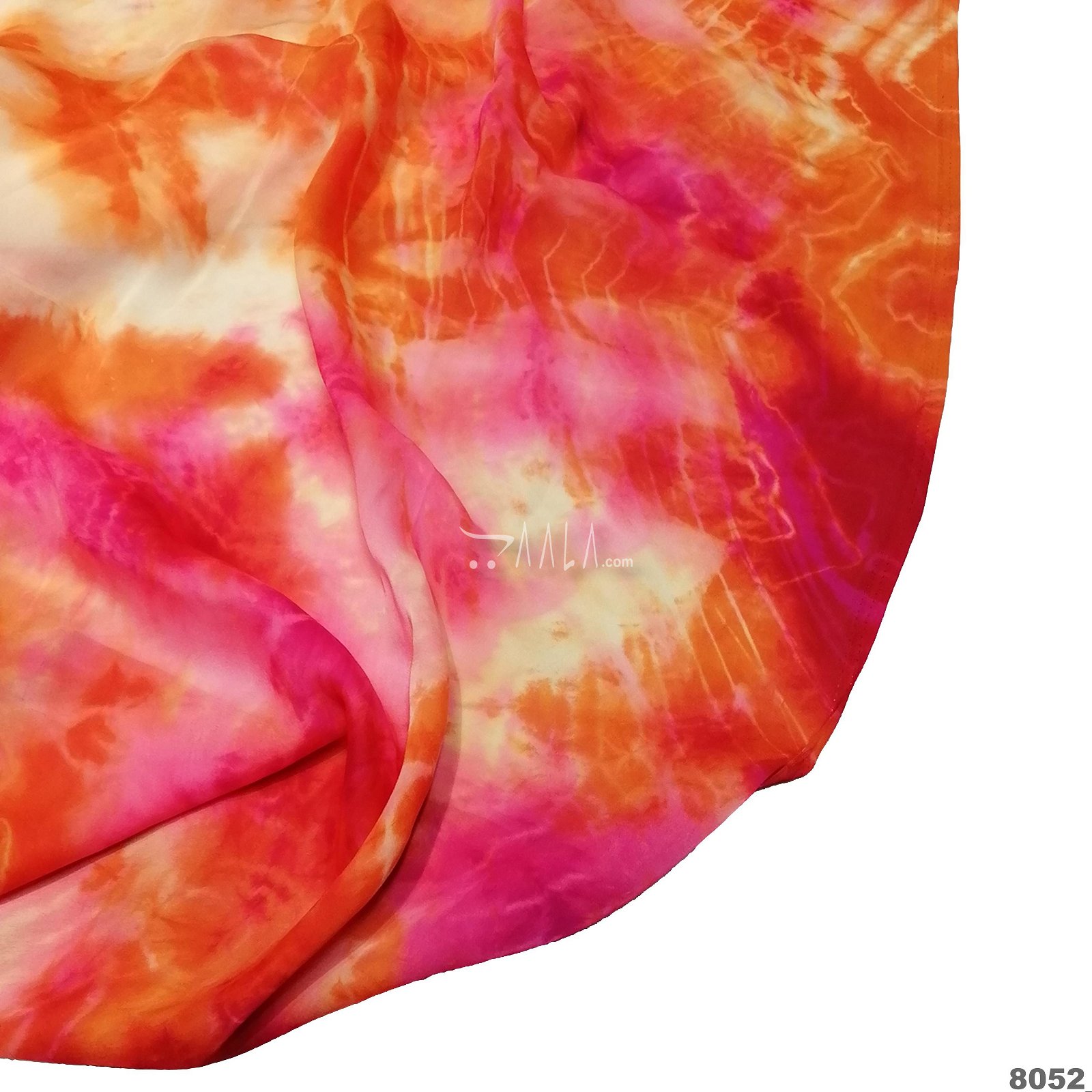 Tie-Dye Silk Poly-ester 44-Inches ASSORTED Per-Metre #8052
