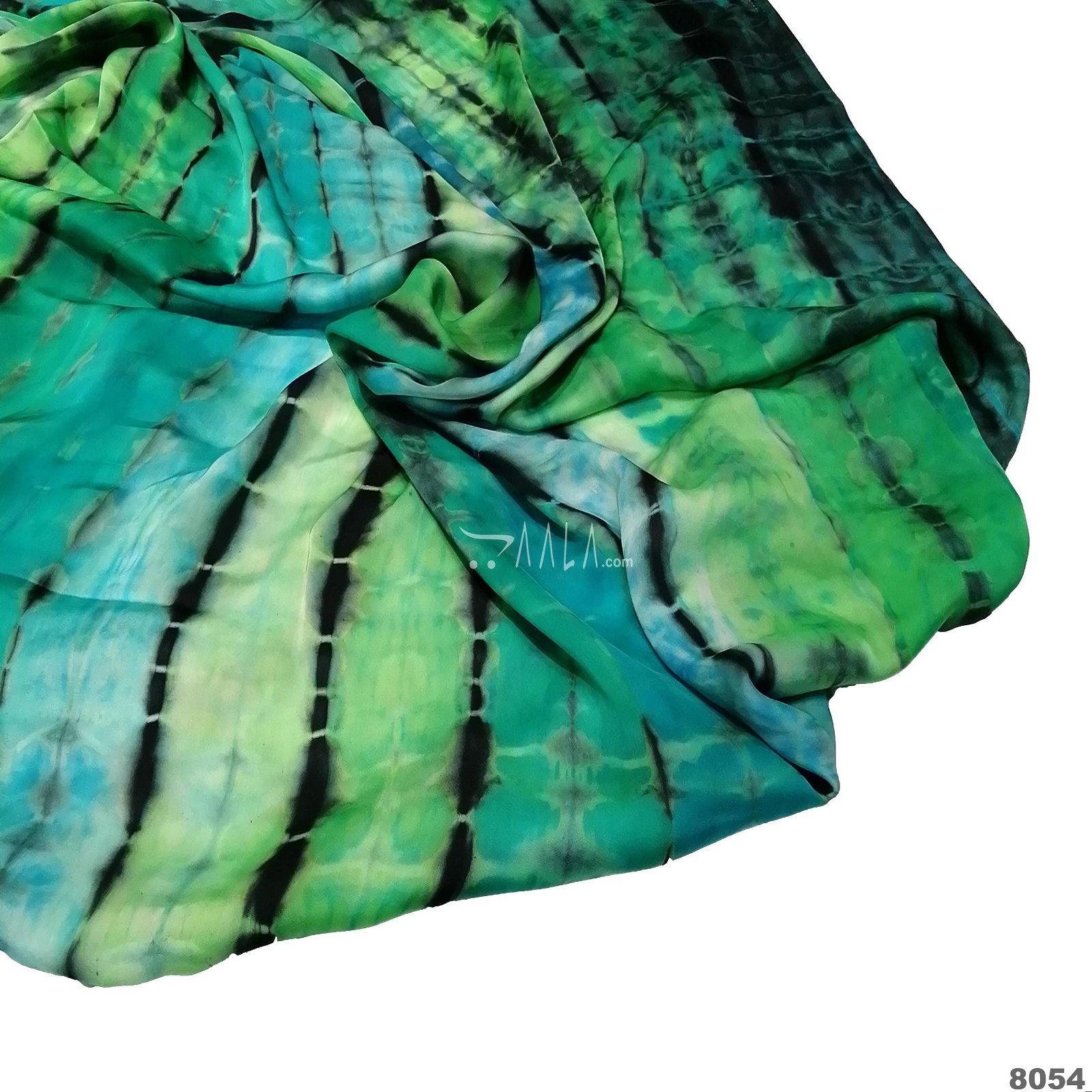 Tie-Dye Silk Poly-ester 44-Inches ASSORTED Per-Metre #8054
