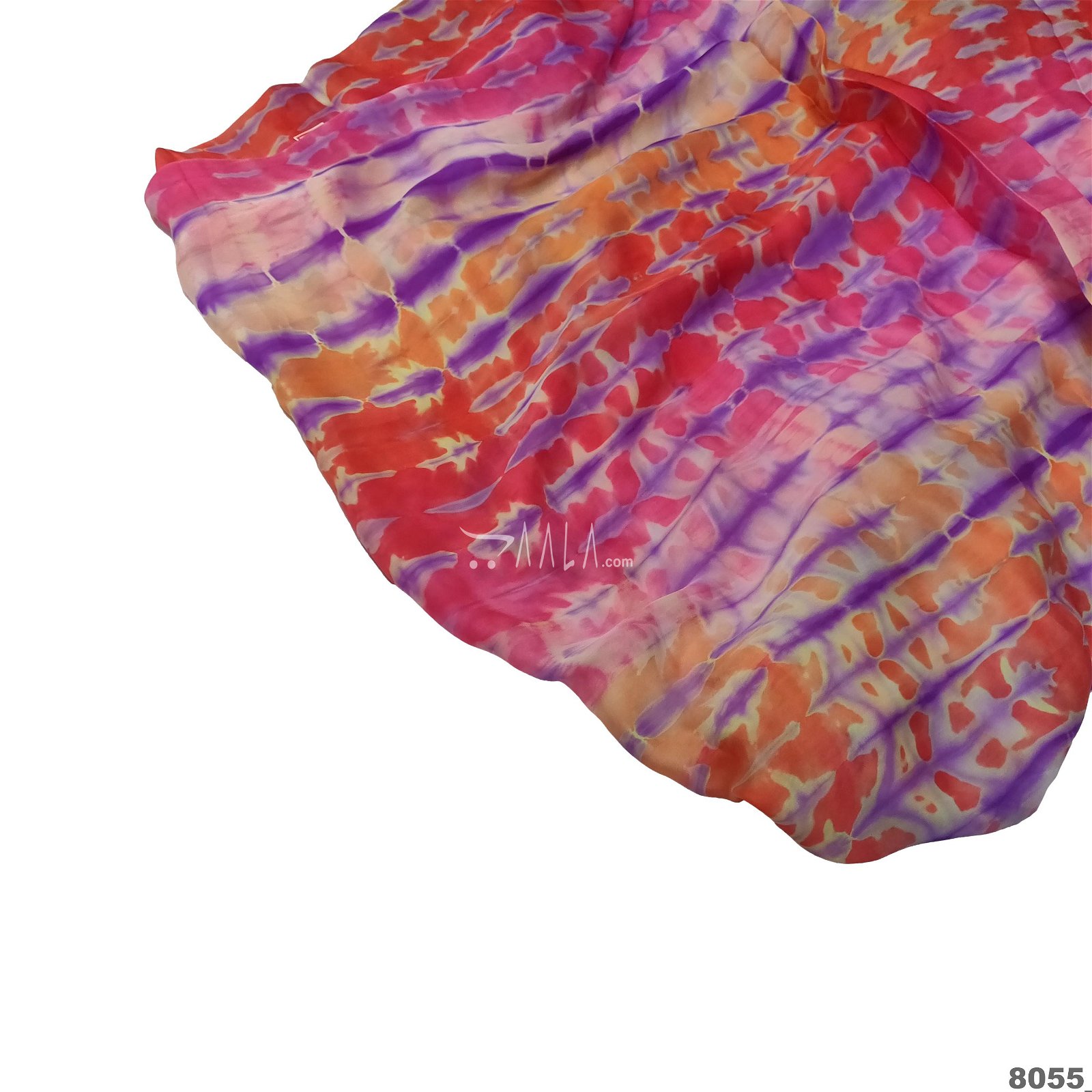 Tie-Dye Silk Poly-ester 44-Inches ASSORTED Per-Metre #8055