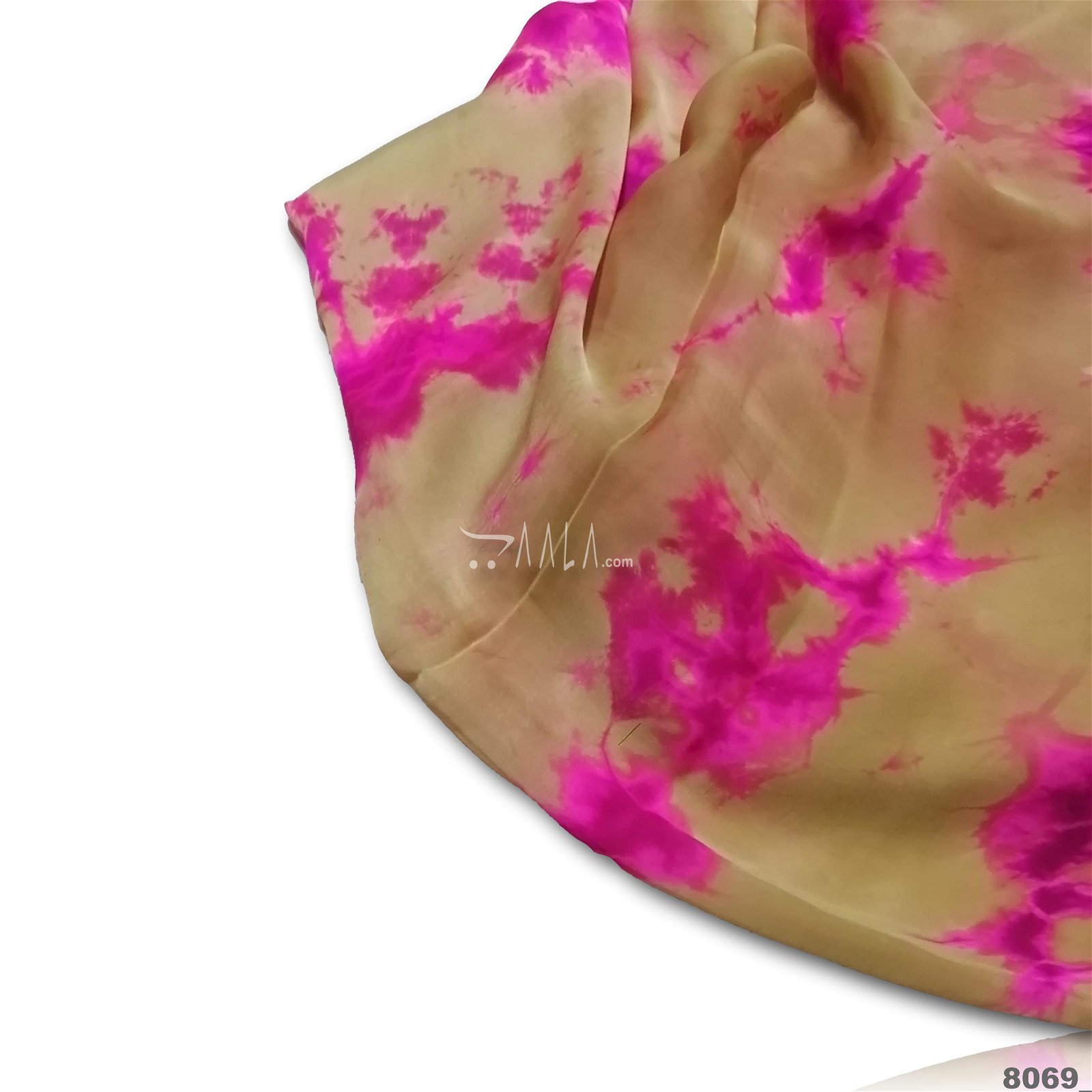 Tie-Dye Silk Poly-ester 44-Inches ASSORTED Per-Metre #8069