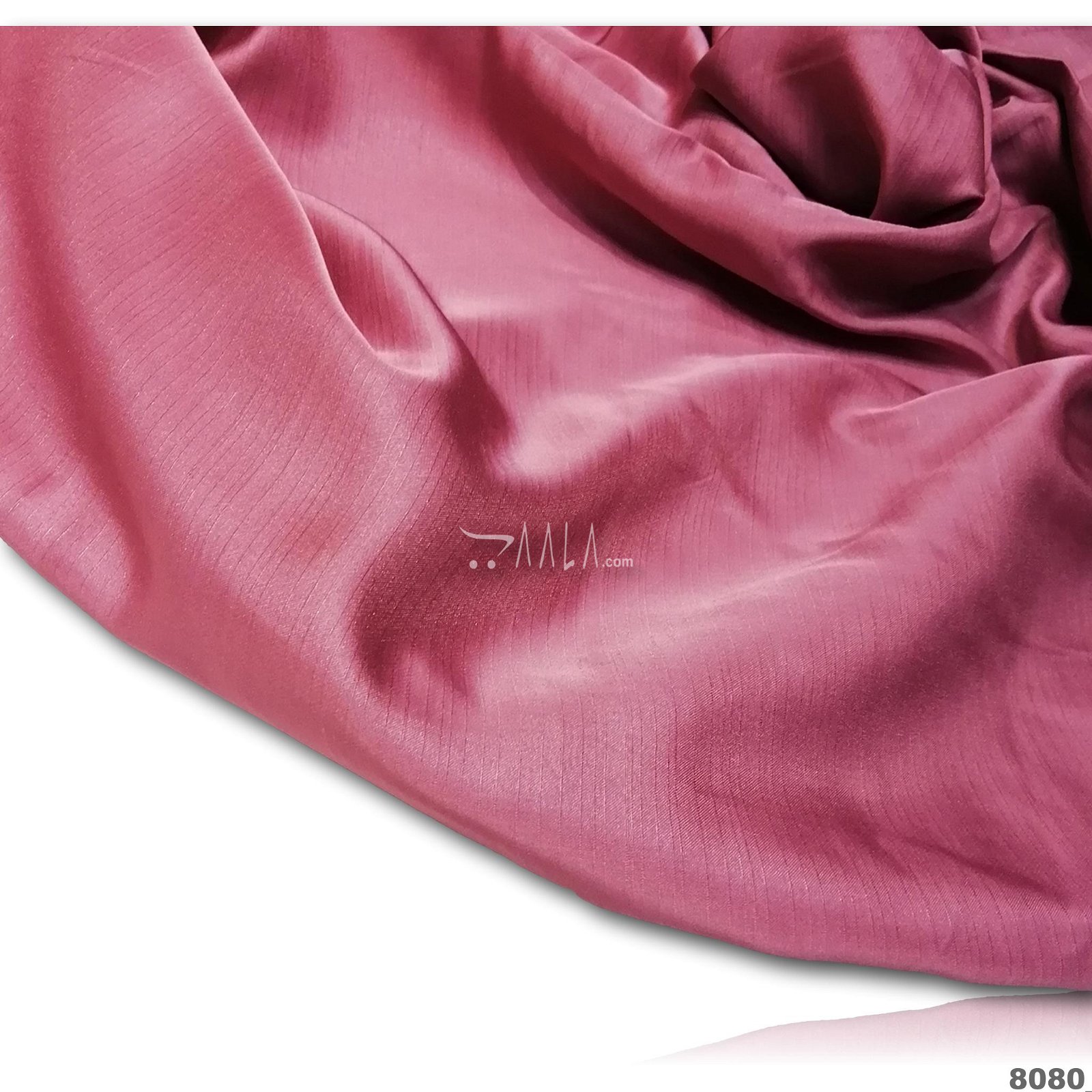 Crunchy Silk Poly-ester 44-Inches CARROT Per-Metre #8080