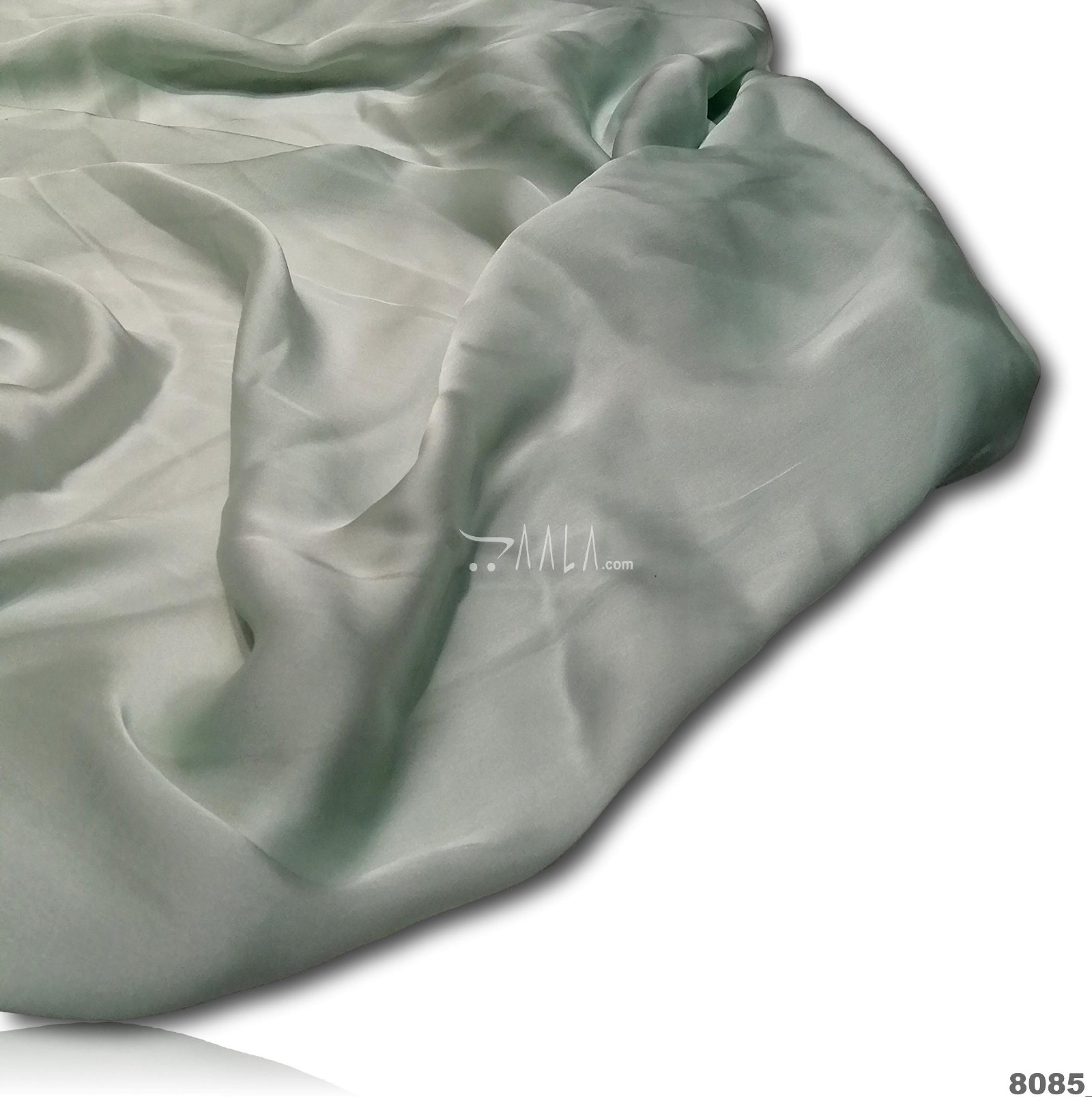 Caramel Silk Poly-ester 44-Inches GREEN Per-Metre #8085