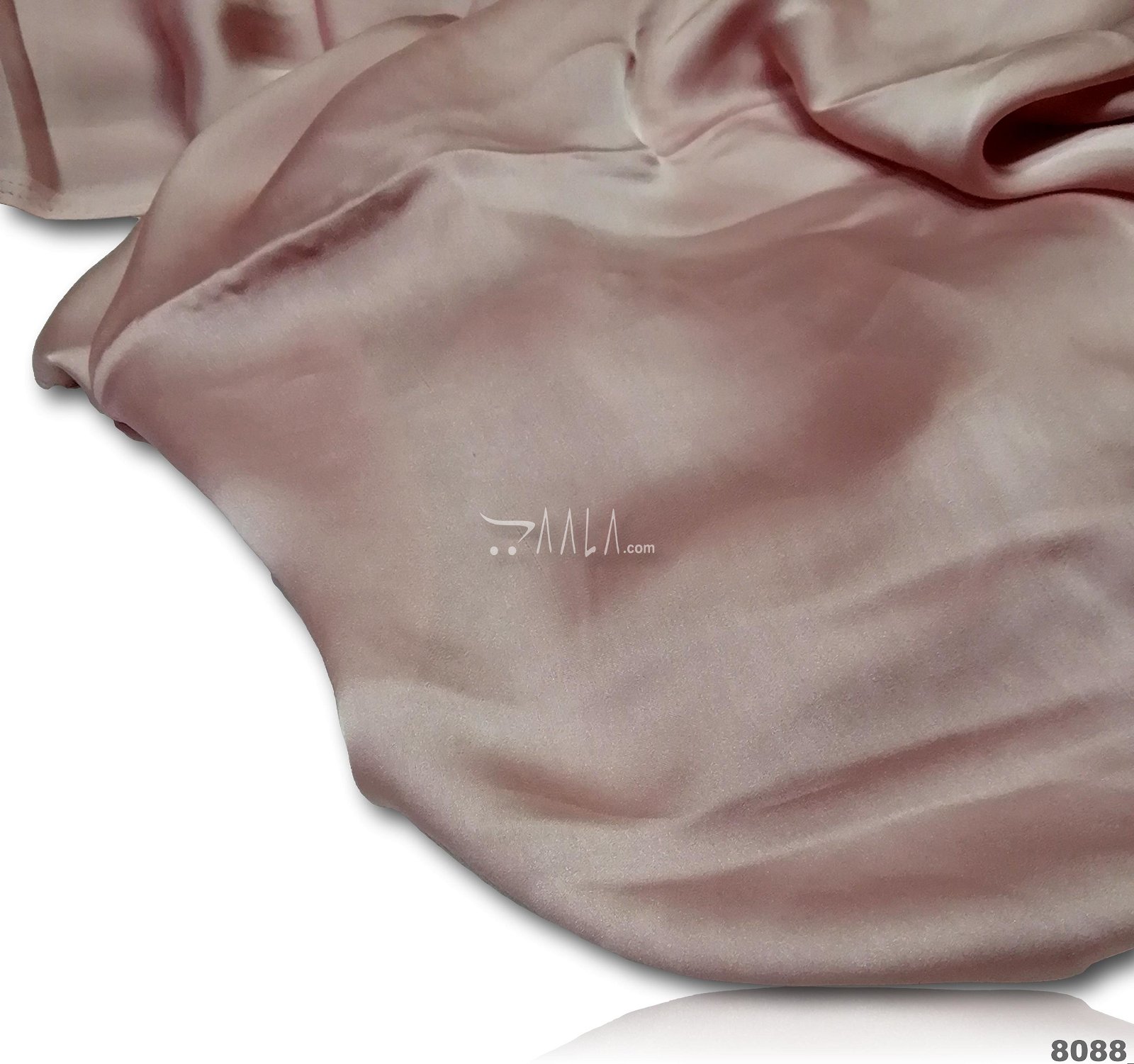 Caramel Silk Poly-ester 44-Inches PEACH Per-Metre #8088