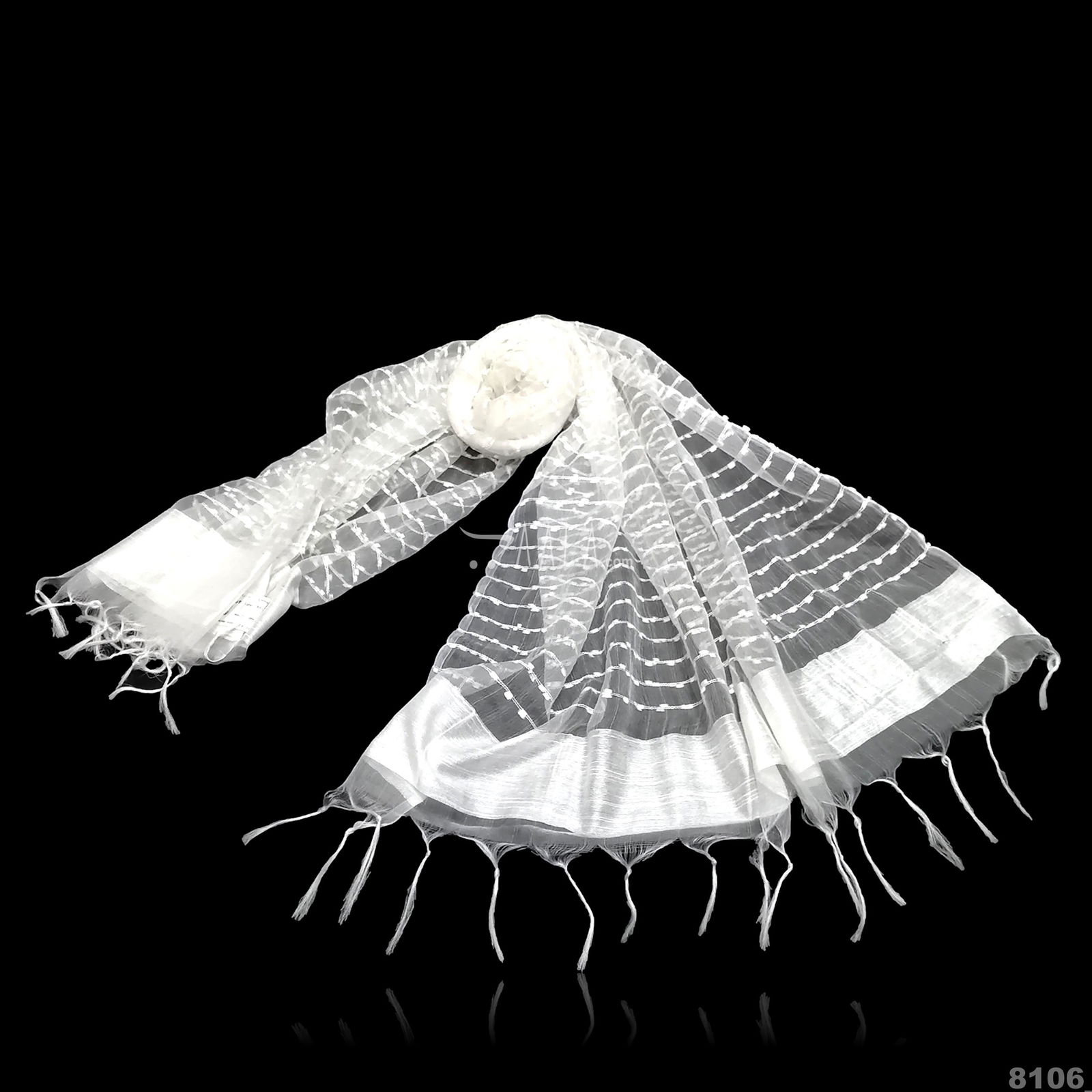 Fancy Cotton Cotton Dupatta-28-Inches DYEABLE 2.25-Metres #8106
