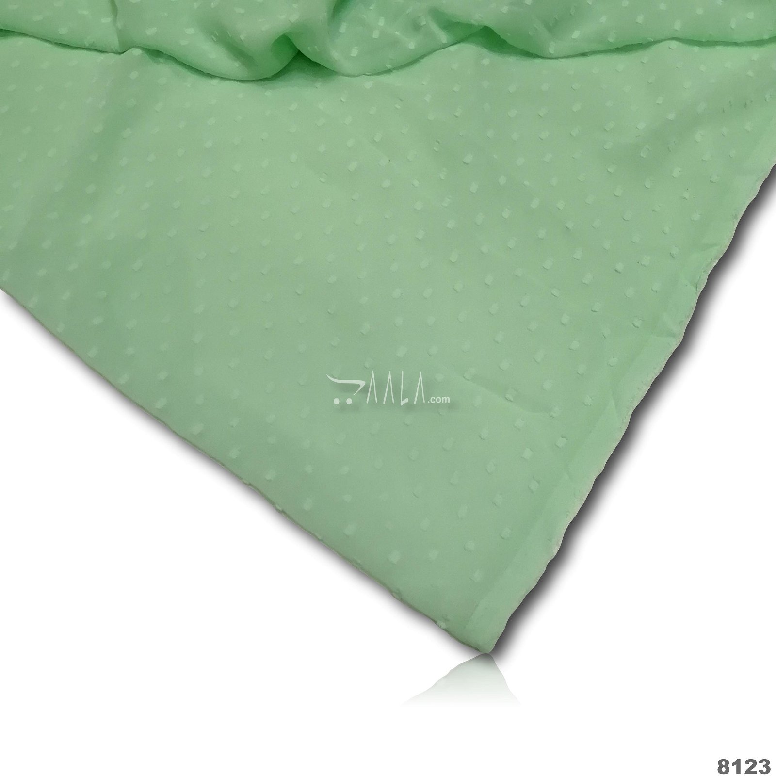 Weave Georgette Poly-ester 58-Inches GREEN Per-Metre #8123