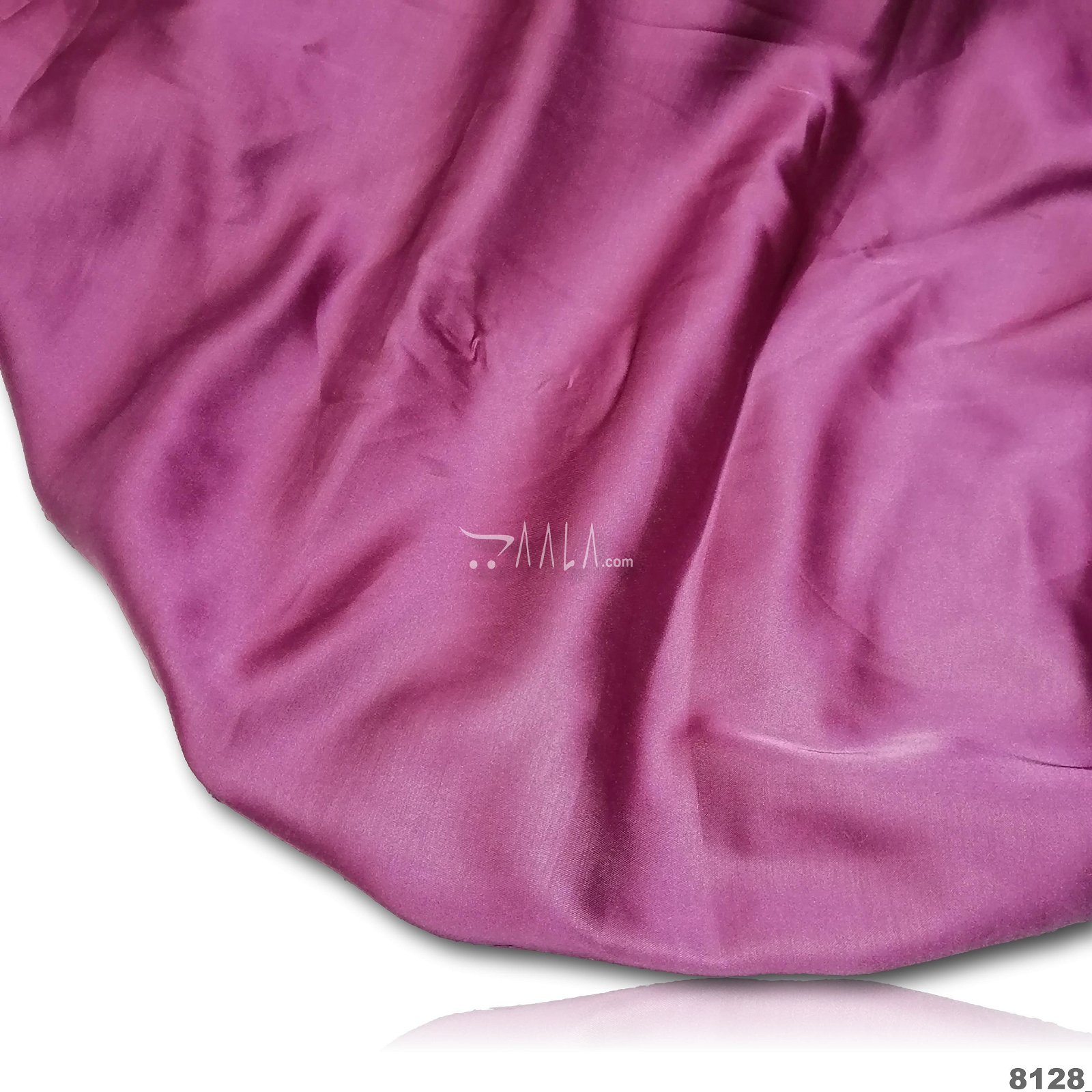 Reflect Silk Poly-ester 44-Inches CARROT Per-Metre #8128
