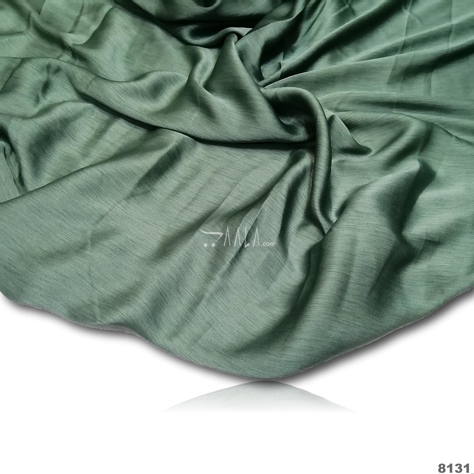 Plain Pie-Silk Poly-ester 44-Inches GREEN Per-Metre #8131