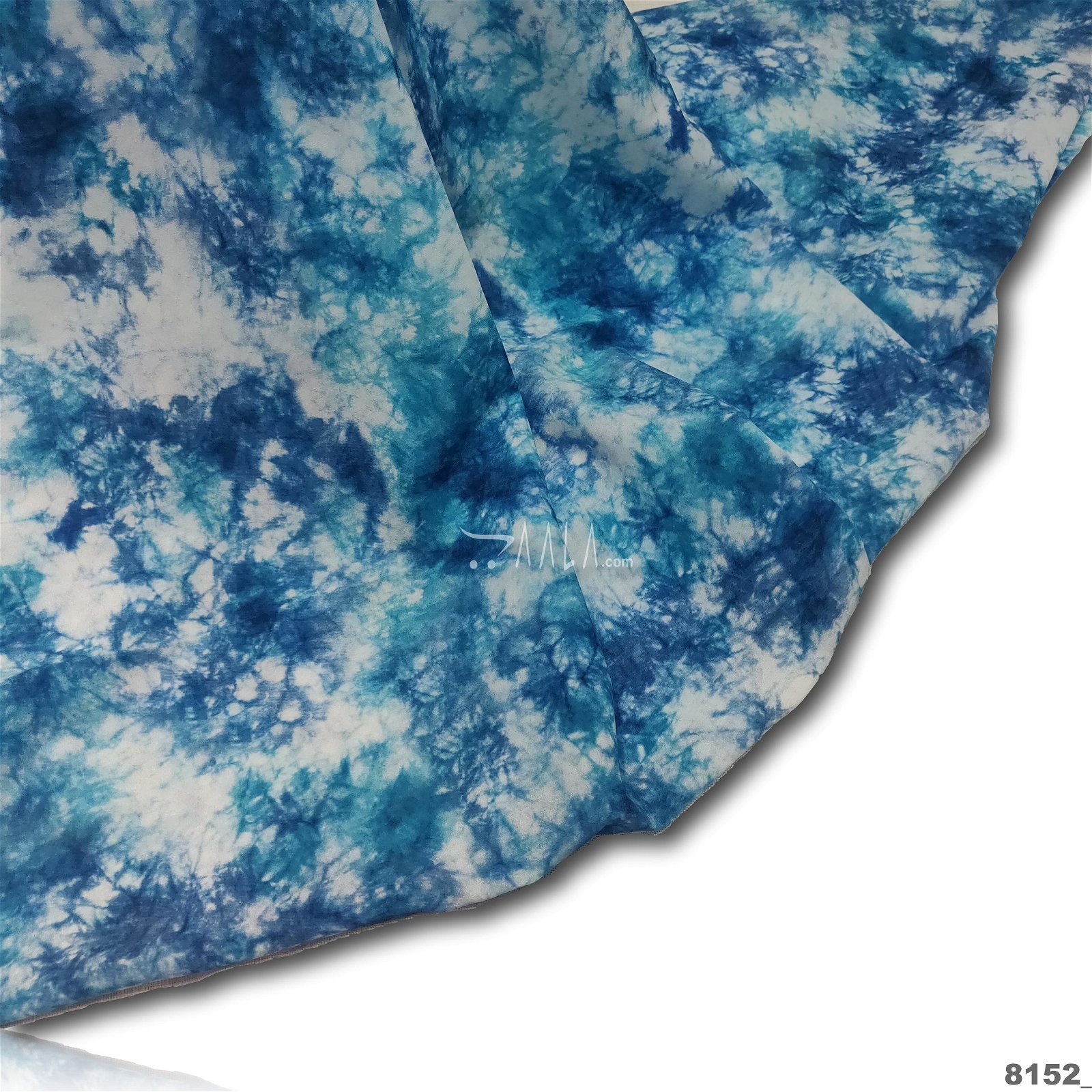Tie-Dye Mossy-Georgette Poly-ester 44-Inches ASSORTED Per-Metre #8152