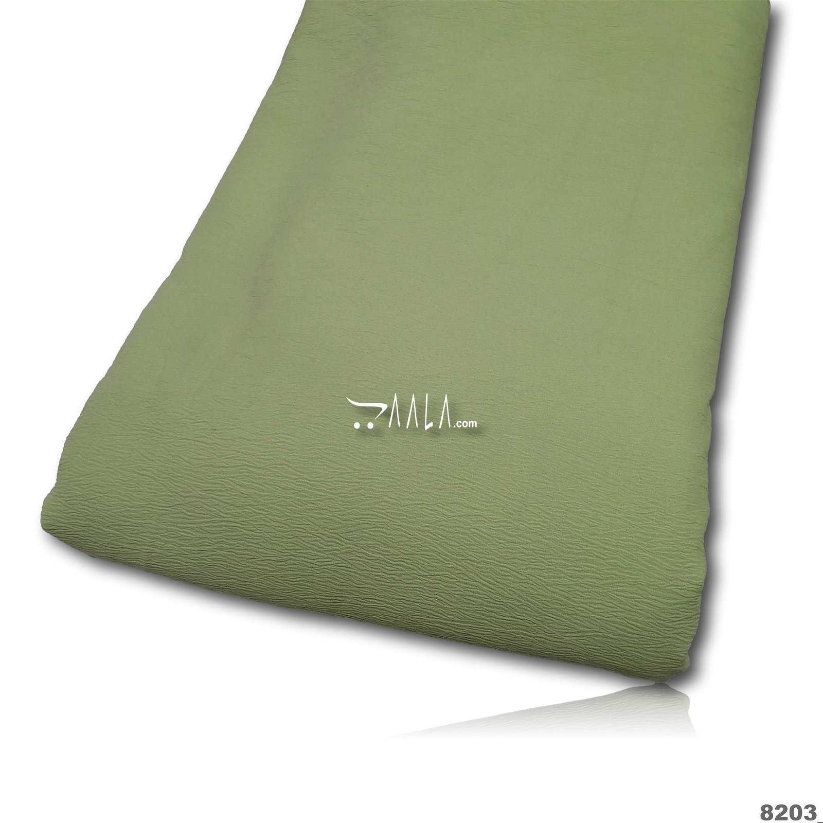 Stretch Double-Georgette Poly-ester 58-Inches GREEN Per-Metre #8203