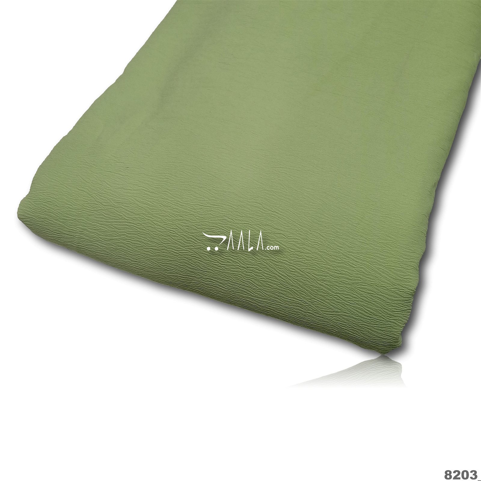Stretch Double-Georgette Poly-ester 58-Inches GREEN Per-Metre #8203