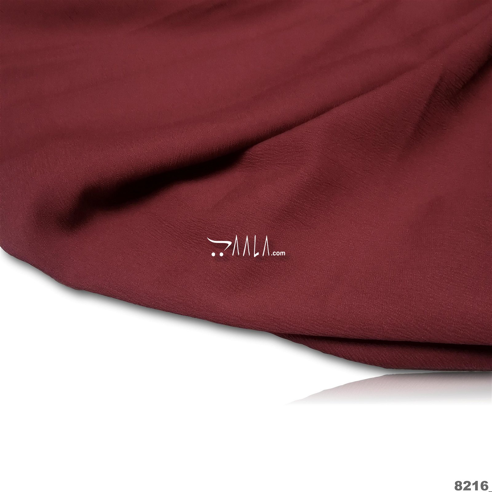 Stretch Double-Georgette Poly-ester 58-Inches MAROON Per-Metre #8216