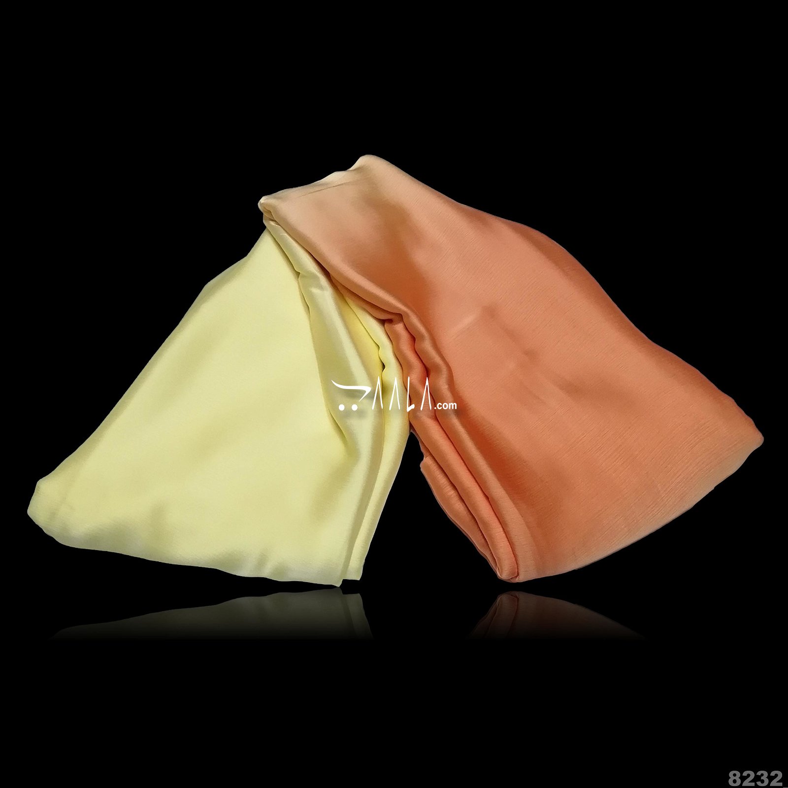 Shaded Satin-Chiffon Poly-ester 44-Inches ASSORTED Per-Metre #8232