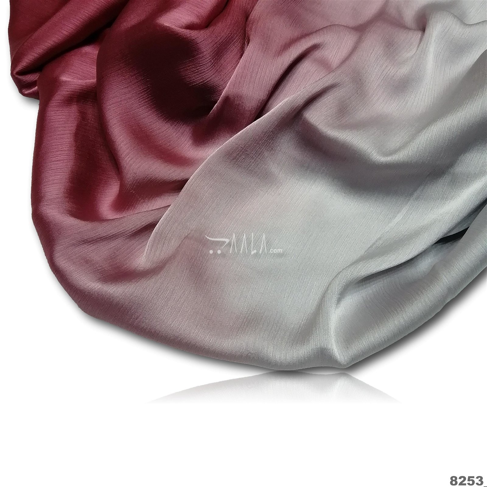 Shaded Satin-Chiffon Poly-ester 44-Inches ASSORTED Per-Metre #8253